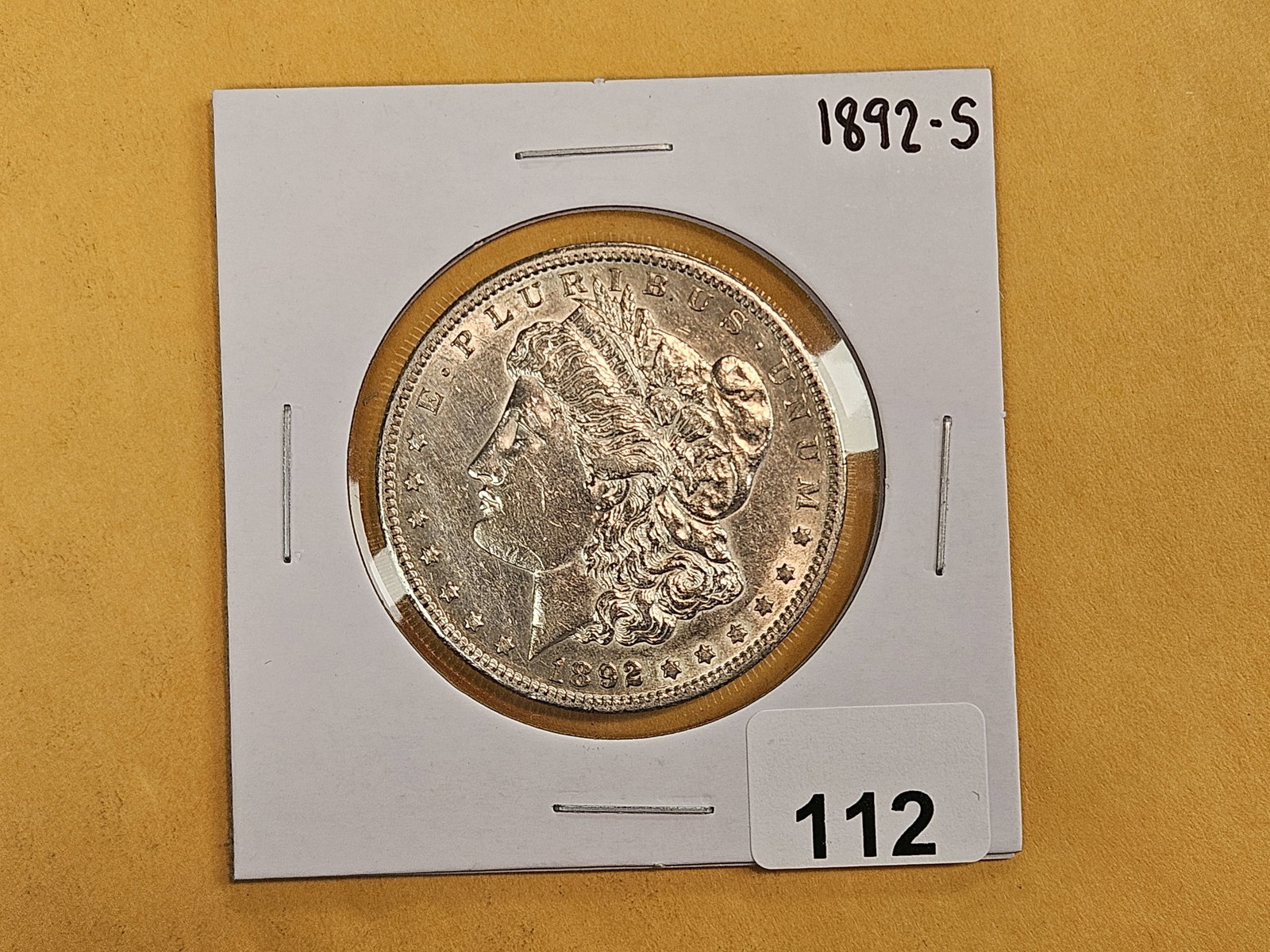 Better grade 1892-S Morgan silver dollar - 2