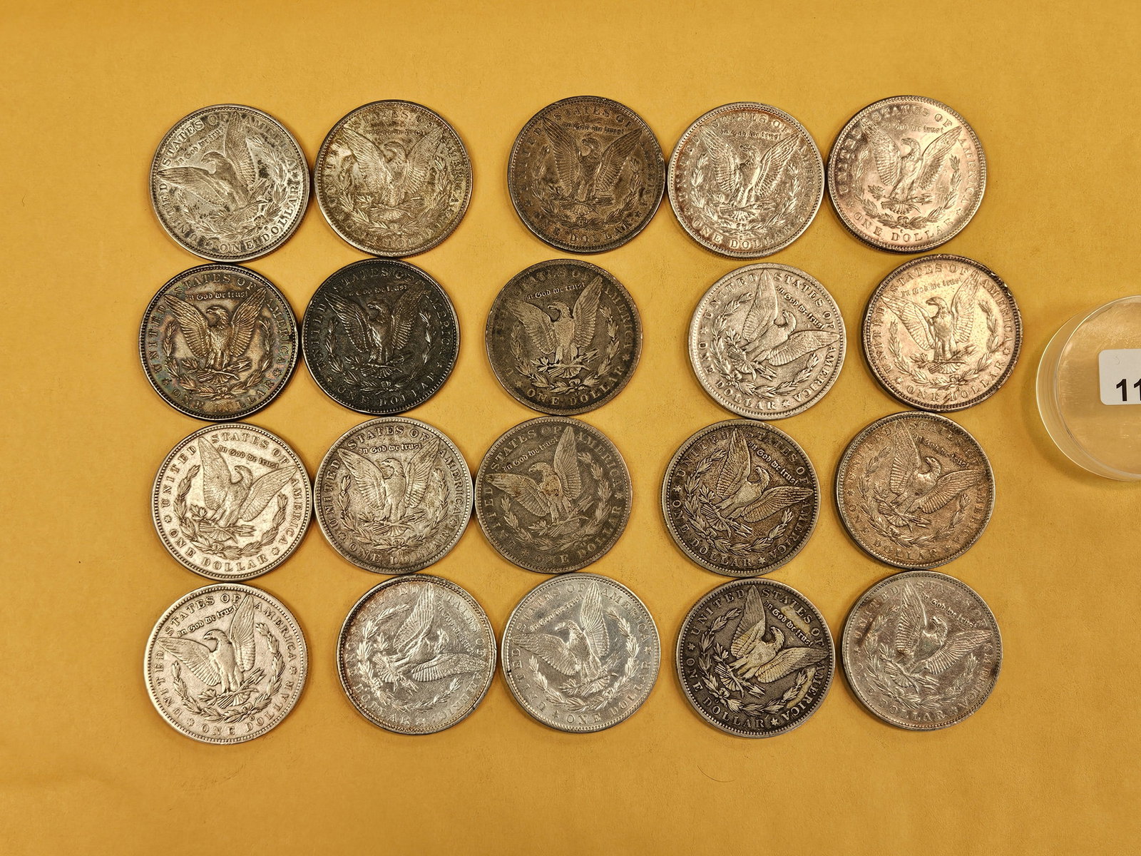 ** FULL ROLL ** Twenty Morgan Silver Dollars - 6