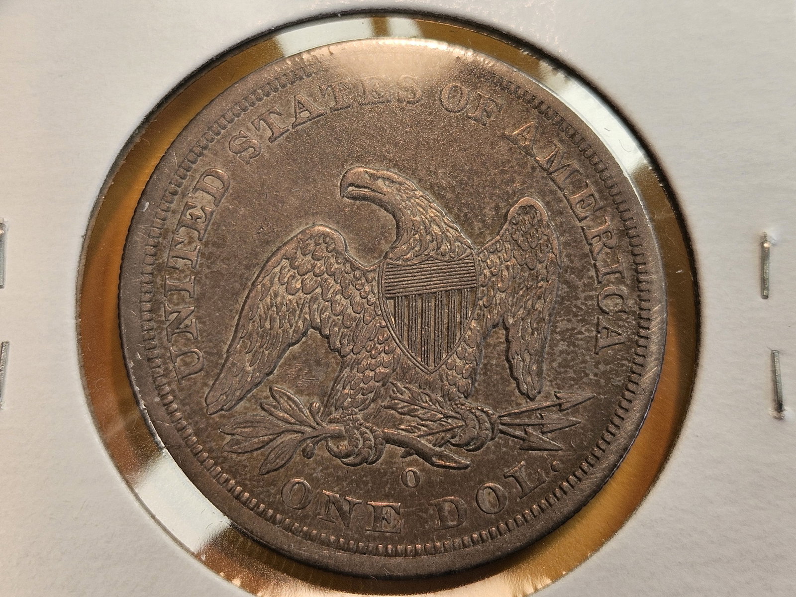 * SCARCE * 1860 Seated Liberty Silver Dollar in Very Fine - 7