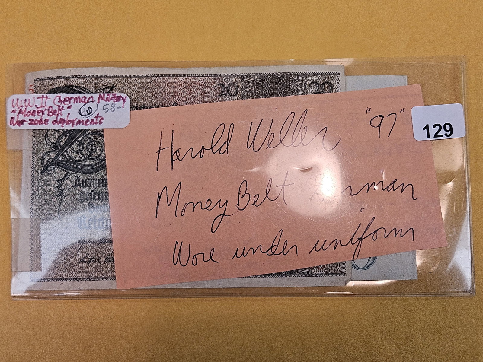 World War II Germany Military "money-belt" (1 of 5)