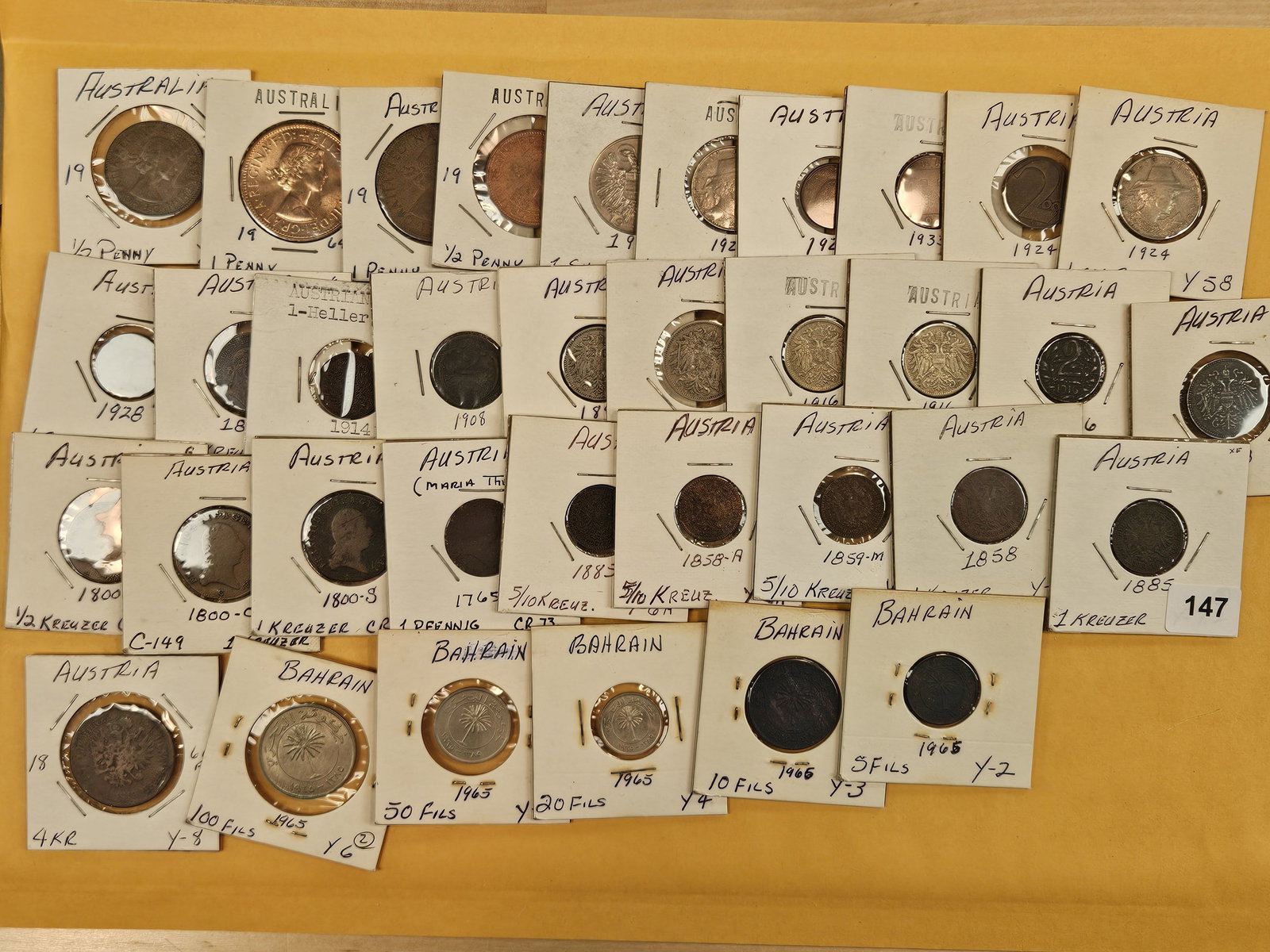 Thirty-five mixed World coins (1 of 7)