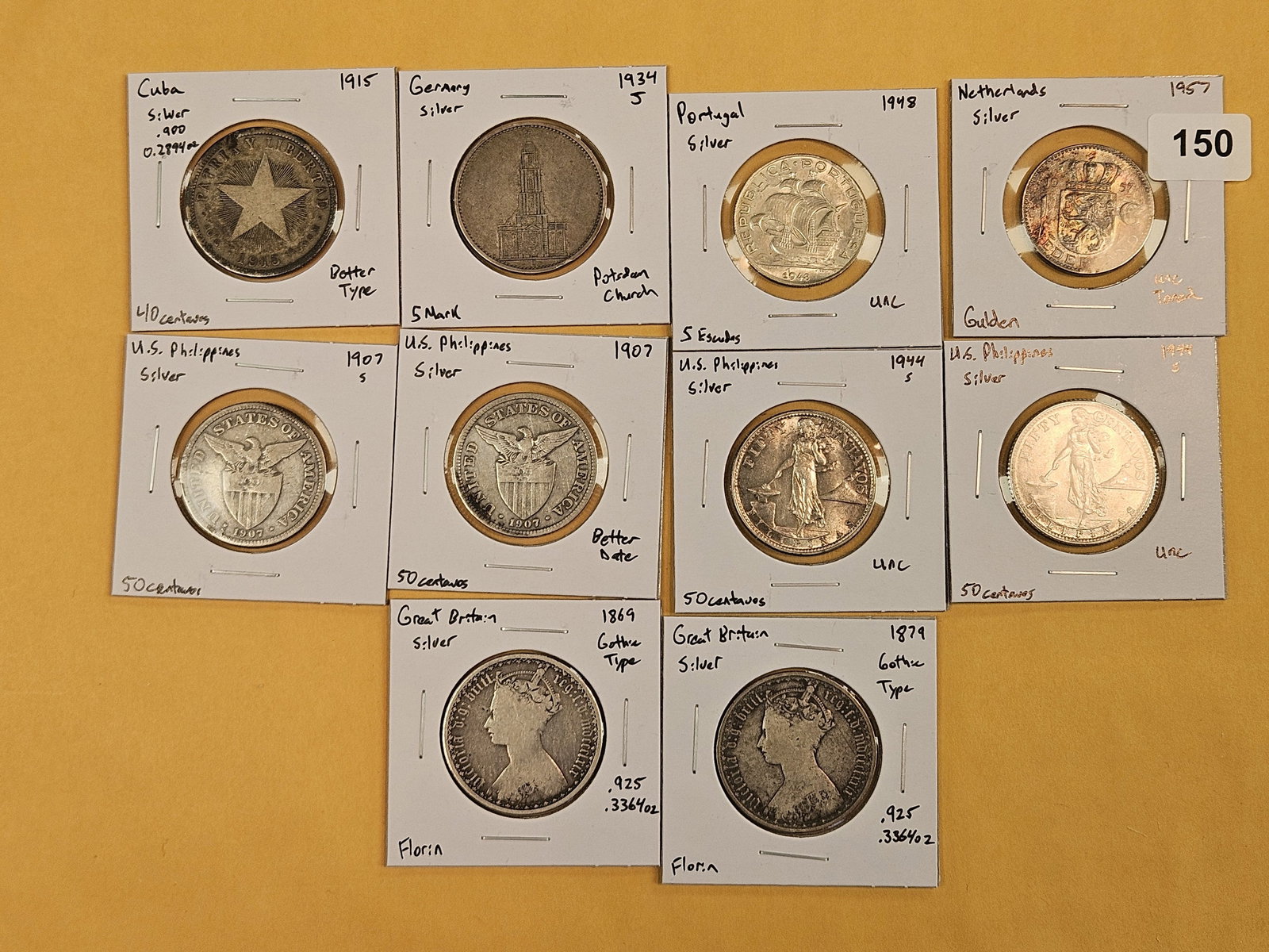 Ten, mixed, SILVER, World coins (1 of 7)