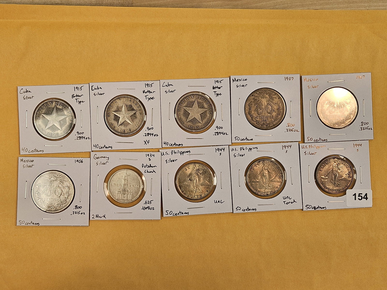 Ten, mixed, SILVER, World coins (1 of 6)