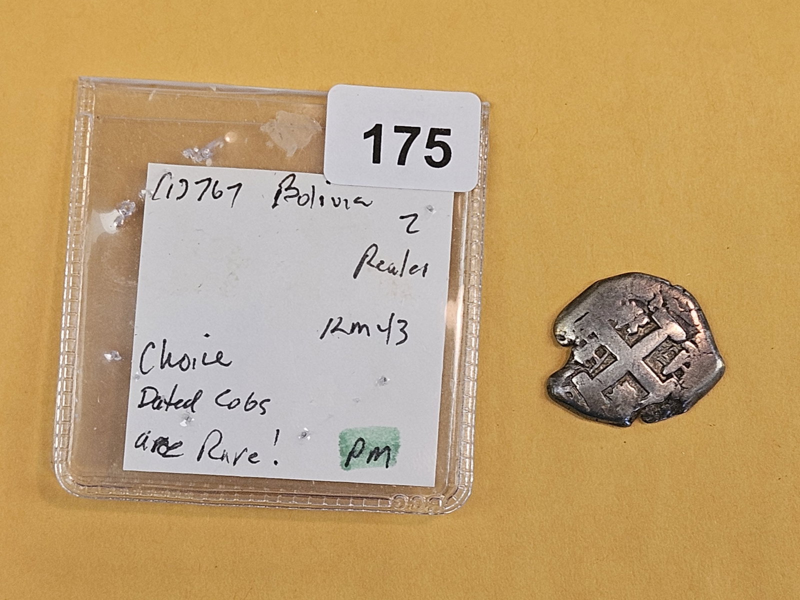 1767 Bolivia silver Cob! - 2