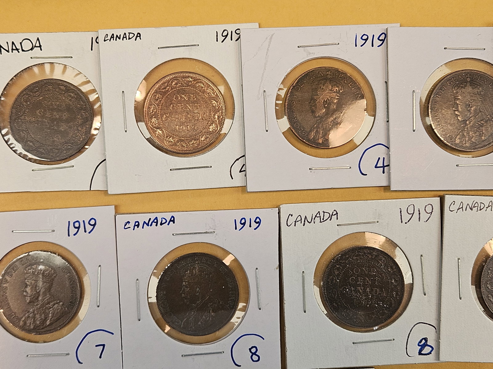 Twenty Canadian Large Cents - 3