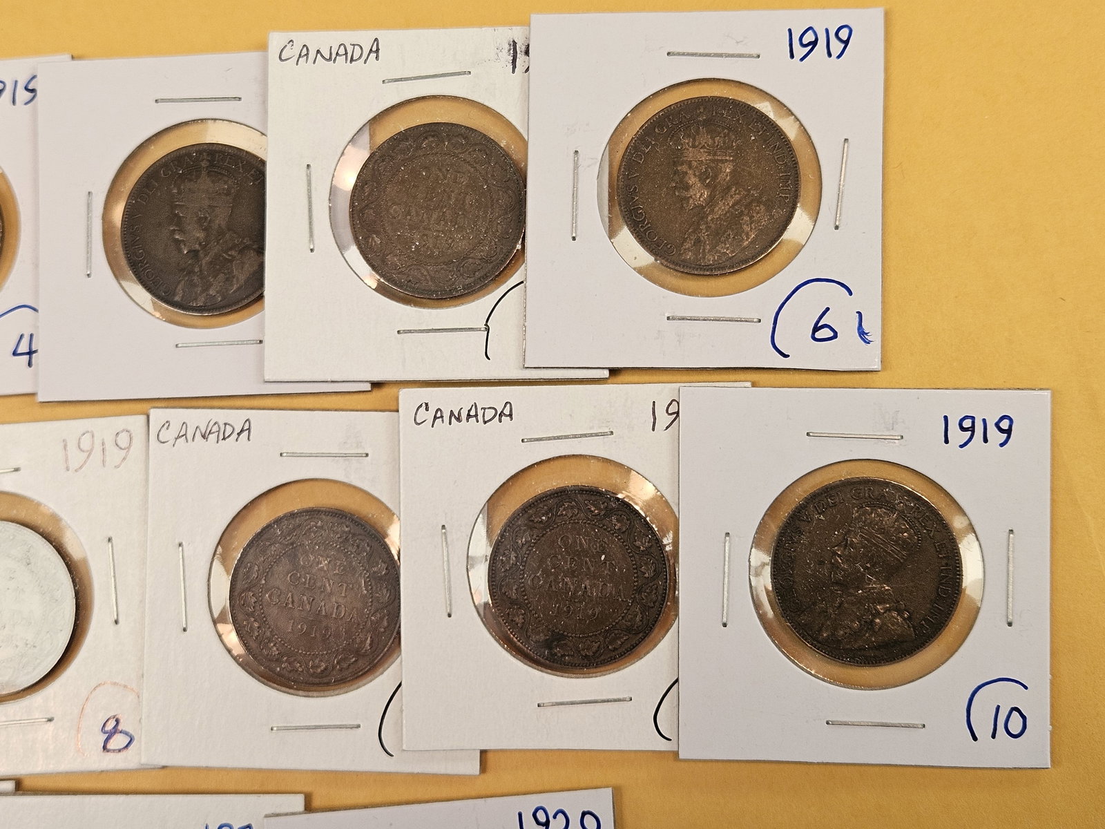 Twenty Canadian Large Cents - 5