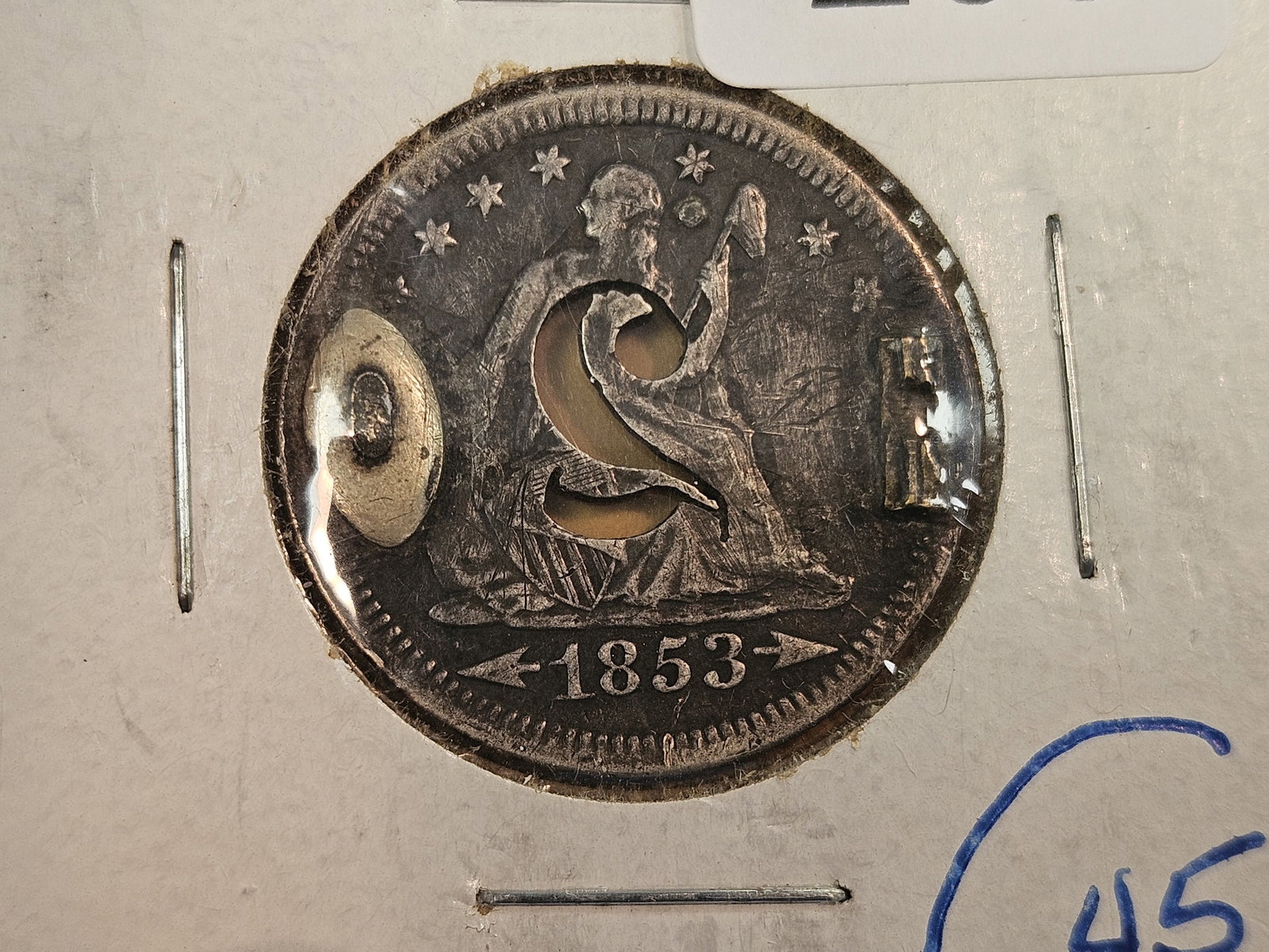 Couple of mixed pieces of silver exonumia - 2