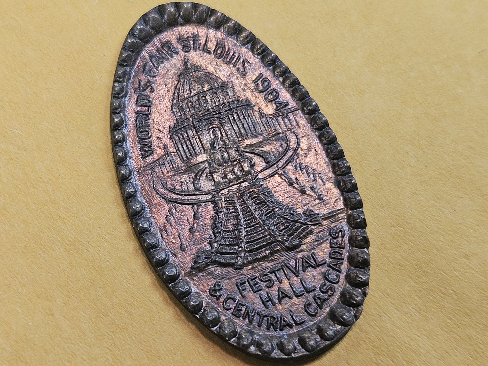 Tough 1904 Elongated Uncirculated Indian cent - 3