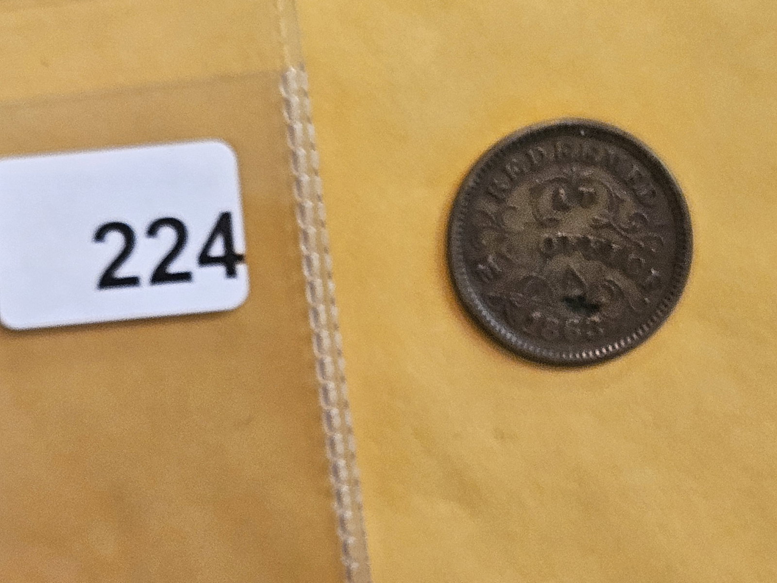 1863 Civil War Token Merchant's Store Card - 2