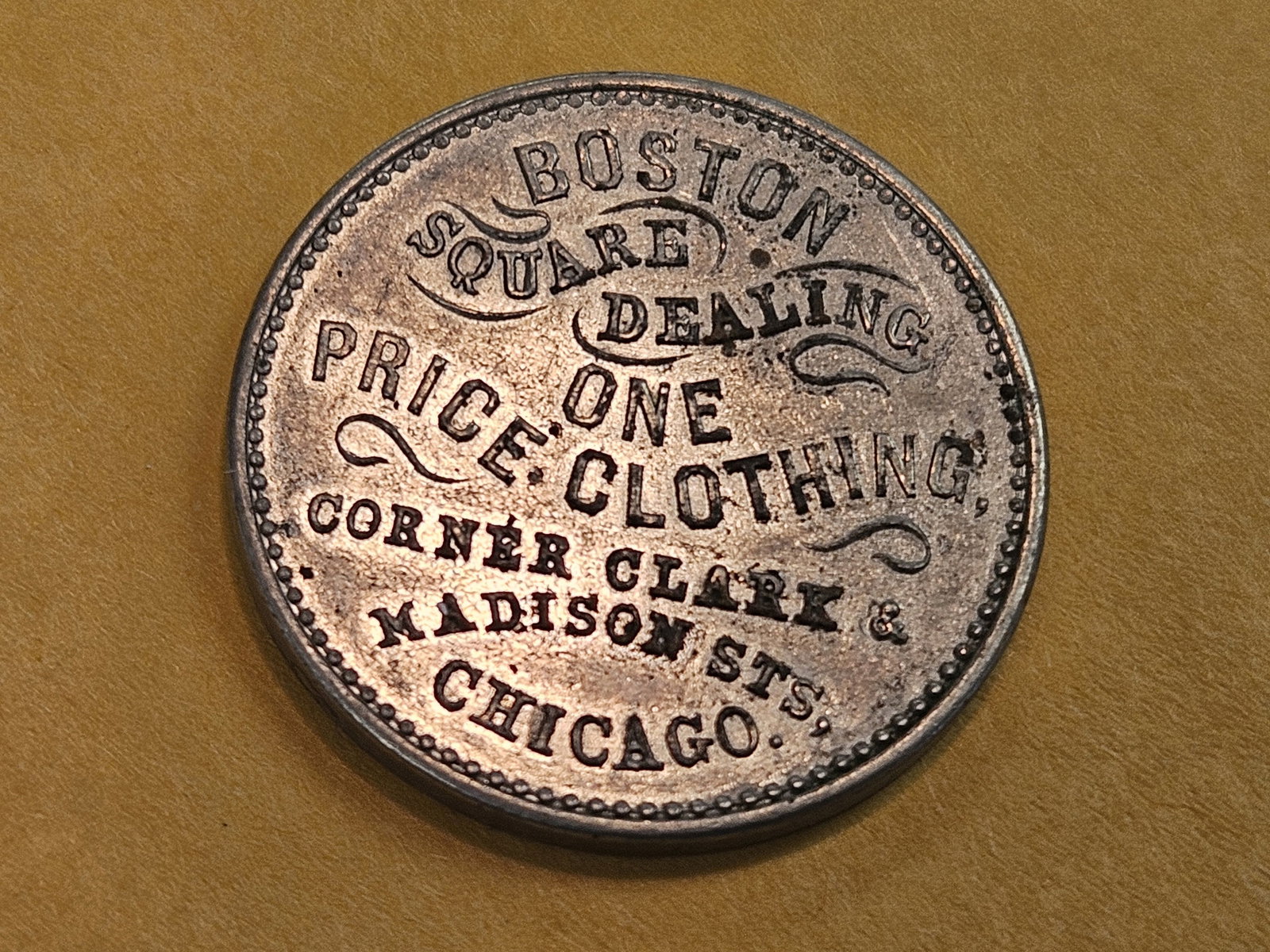 Bright, 1800's, Merchant's Store Card Token - 7