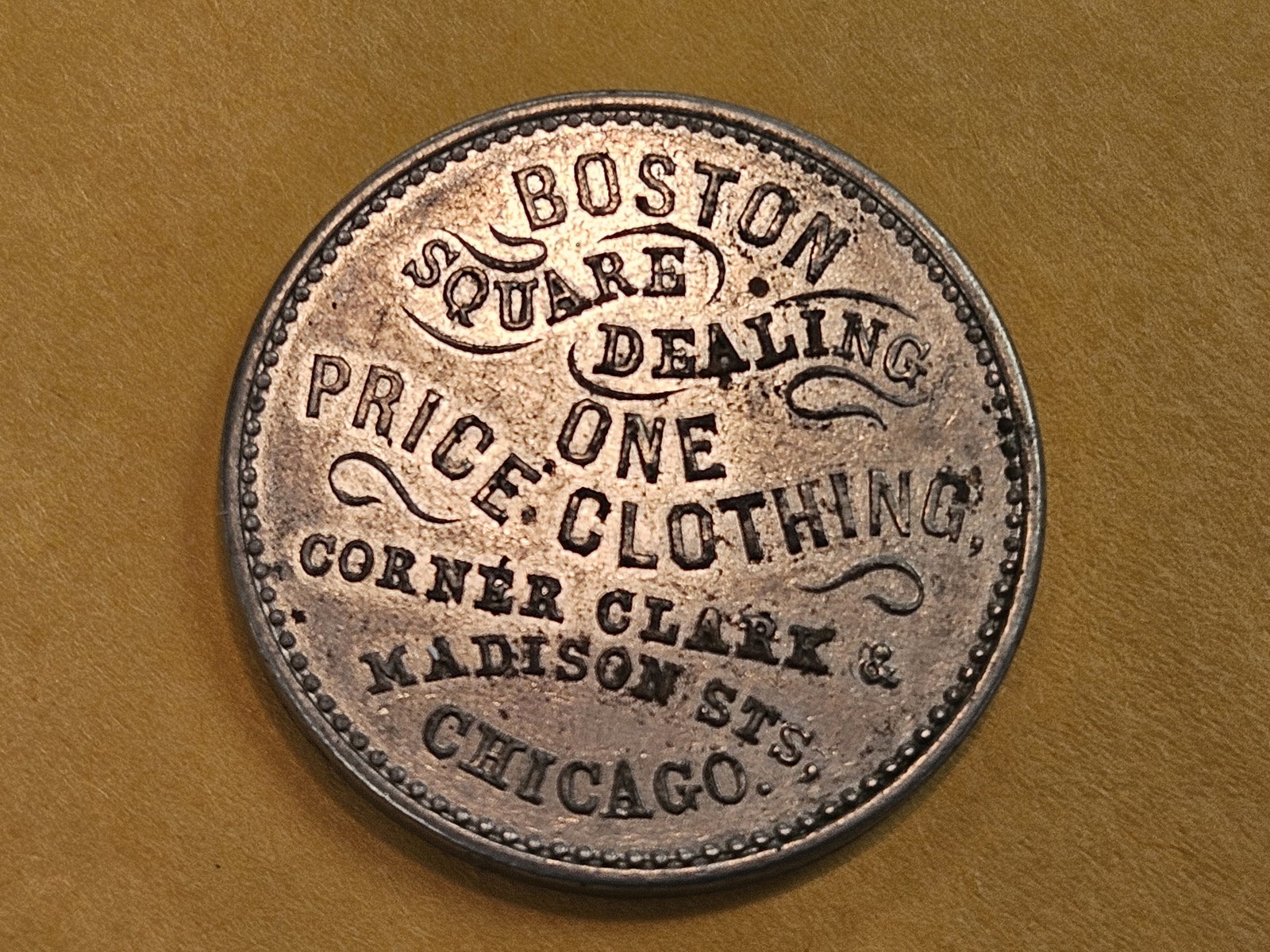 Bright, 1800's, Merchant's Store Card Token - 8