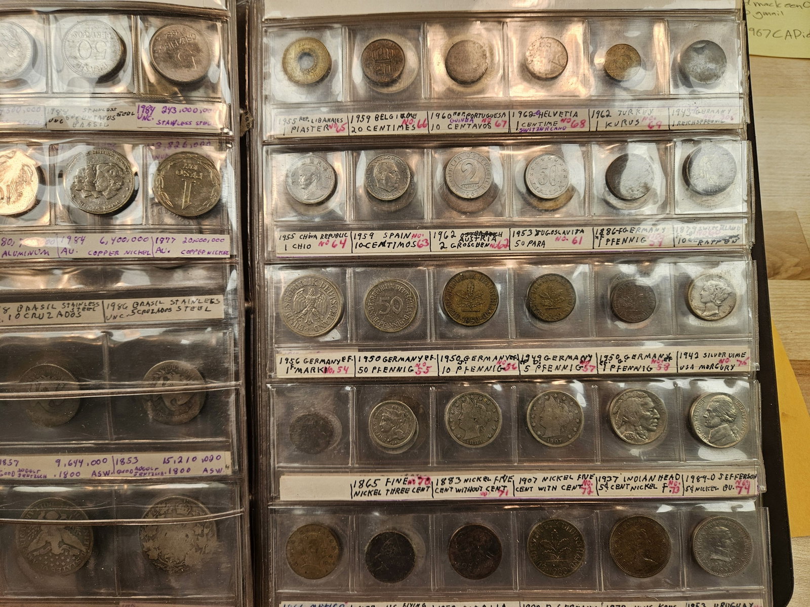 HUGE HODGE-PODGE Lot with over 80 US, World coins and Tokens - 13