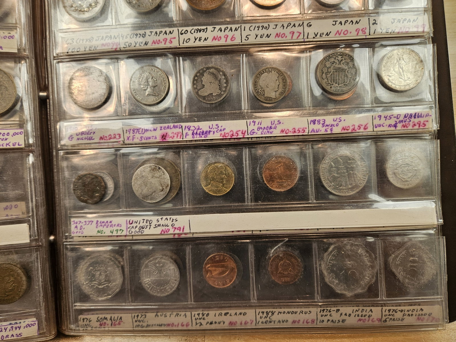 HUGE HODGE-PODGE Lot with over 80 US, World coins and Tokens - 19