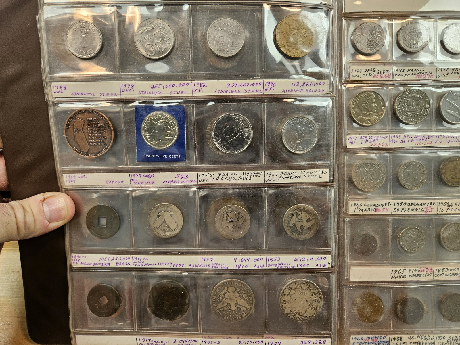 HUGE HODGE-PODGE Lot with over 80 US, World coins and Tokens - 9