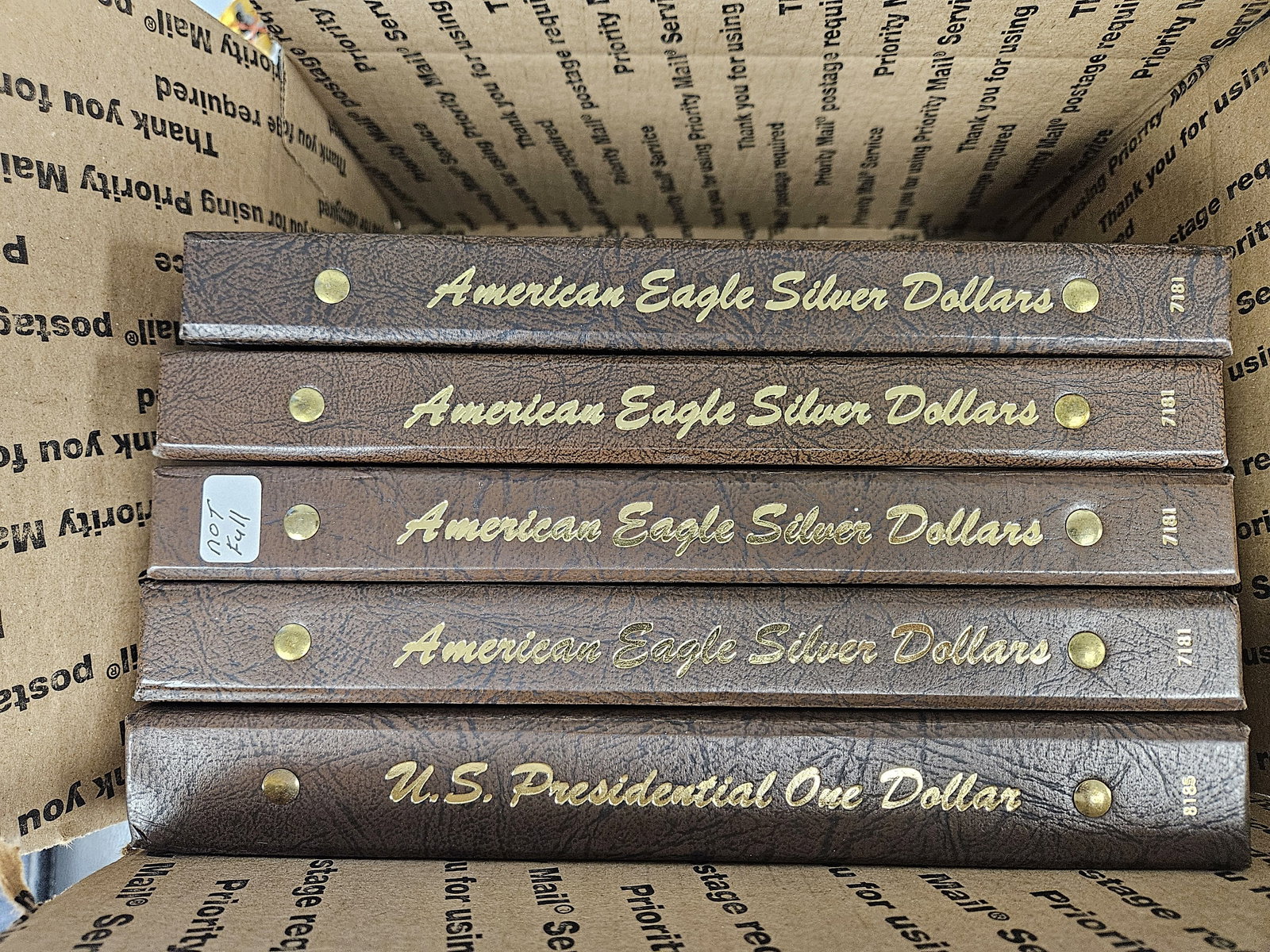 Five, EMPTY, Dansco albums: All lightly used. All EMPTY 