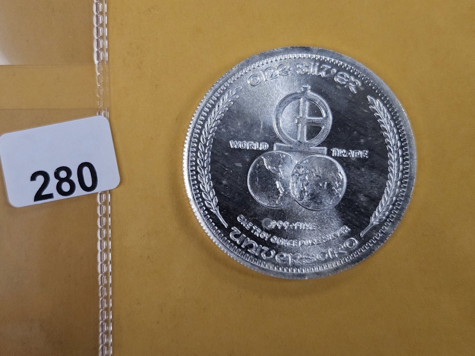 One Troy ounce .999 fine silver art round (1 of 2)