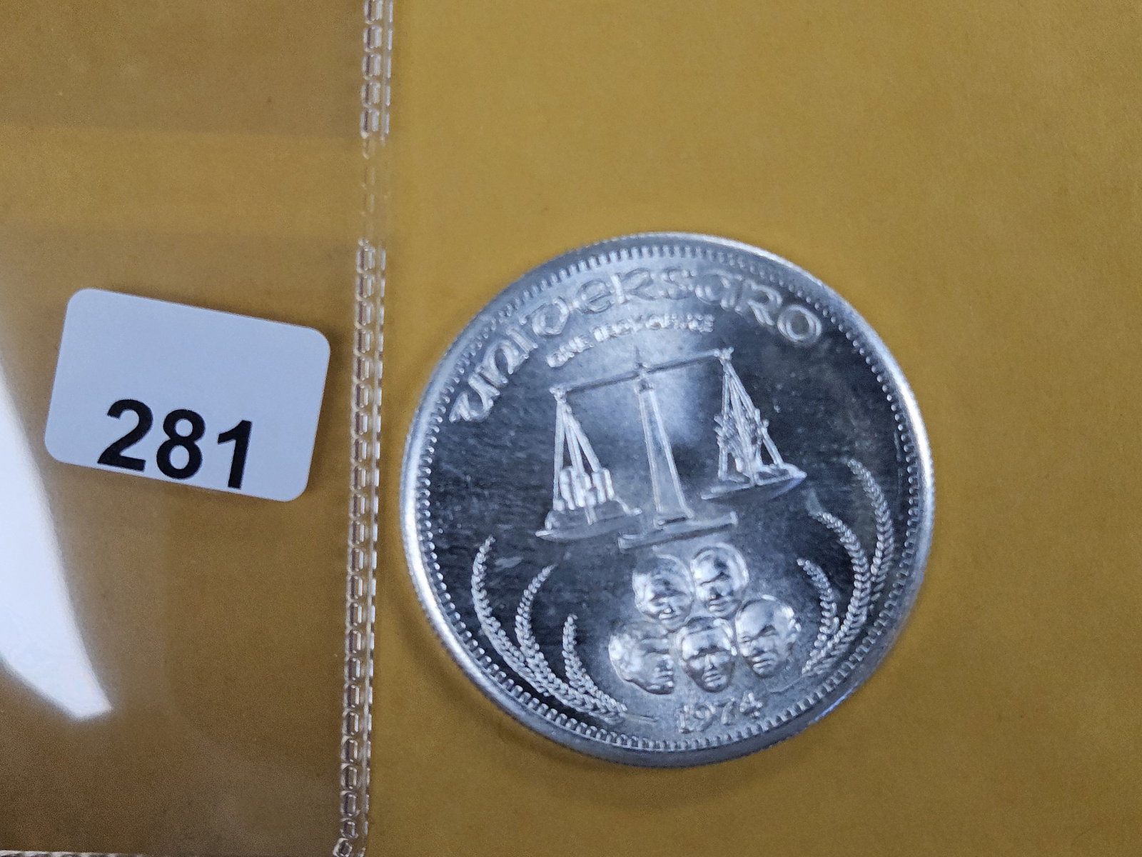 One Troy ounce .999 fine silver art round - 2