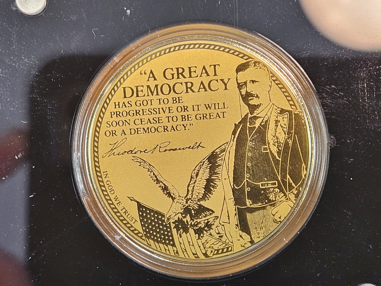 GOLD! GEM 2022 Gold Proof Theodore Roosevelt Medal - 2