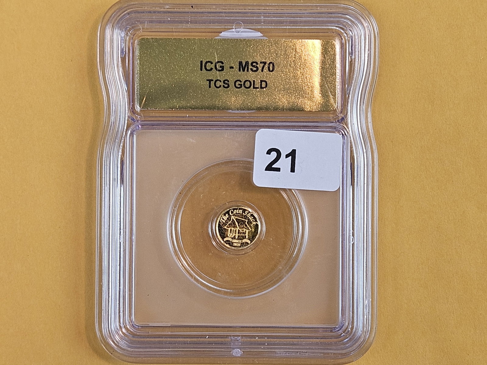 GOLD! PERFECT! ICG The Coin Shack Gold in Mint State 70 - 2