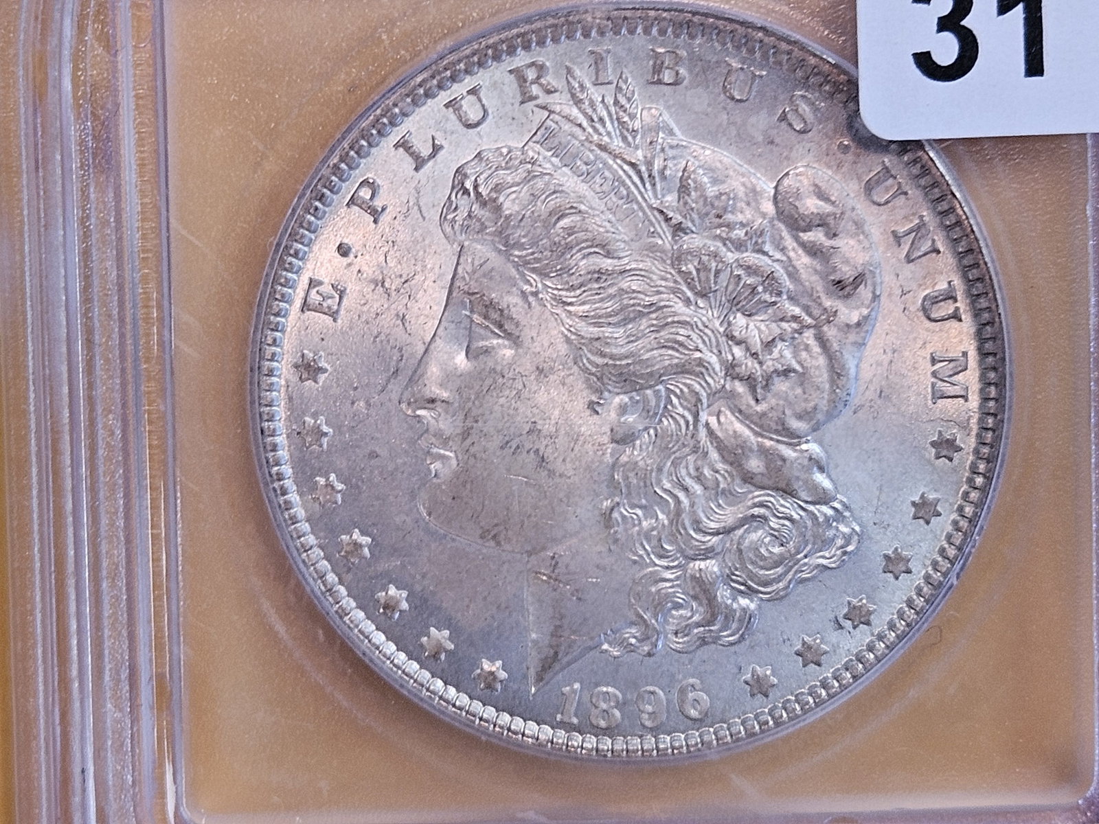 GEM! ICG 1896 Morgan Dollar in Mint State 65: Frosty