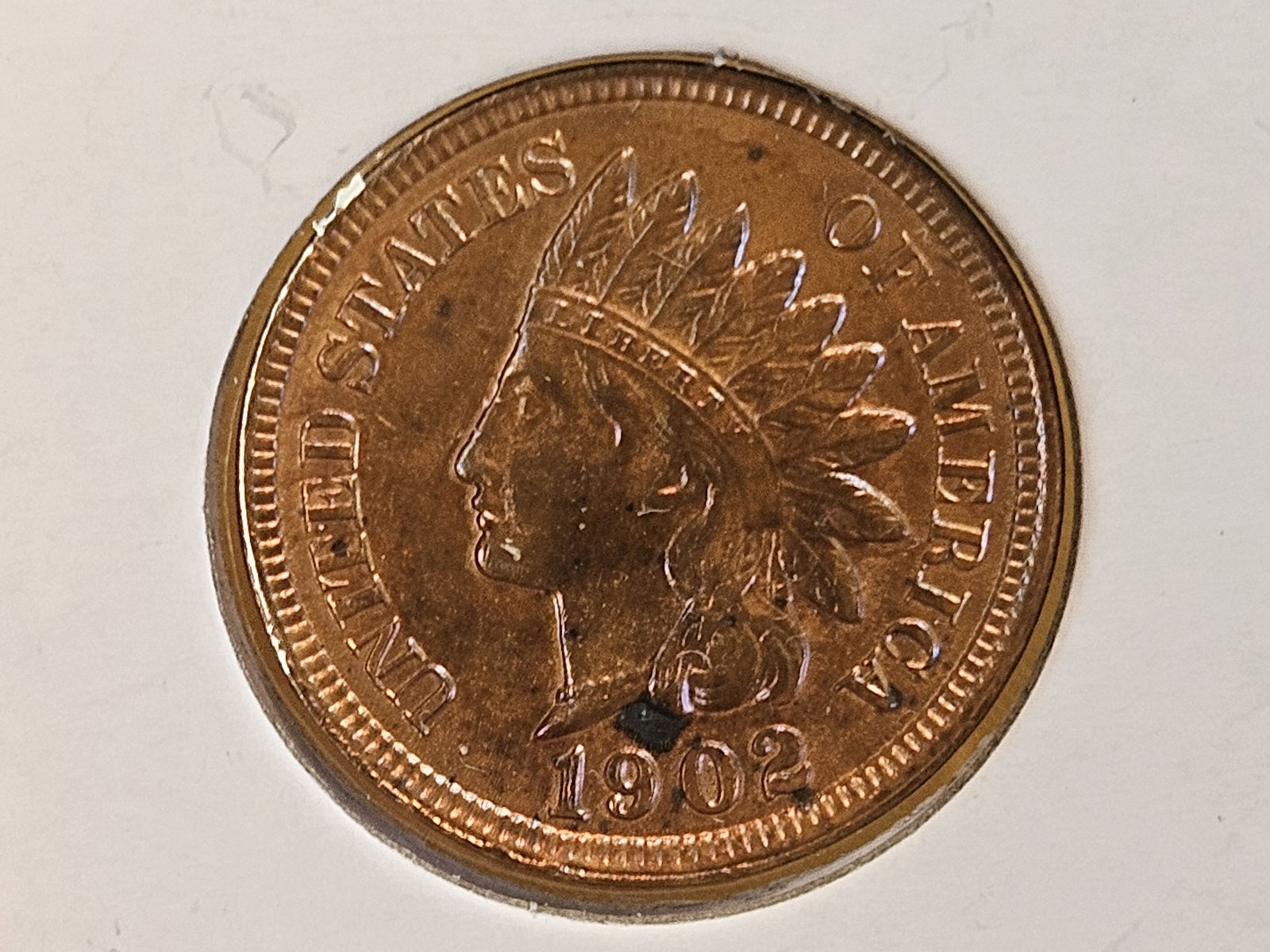 Brilliant 1902 Indian cent - 5