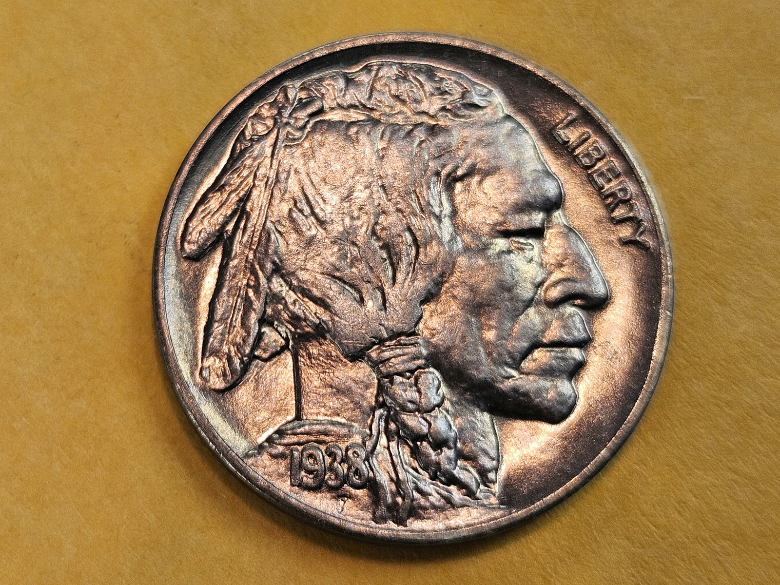 GEM Brilliant Uncirculated 1938-D Buffalo Nickel (1 of 9)
