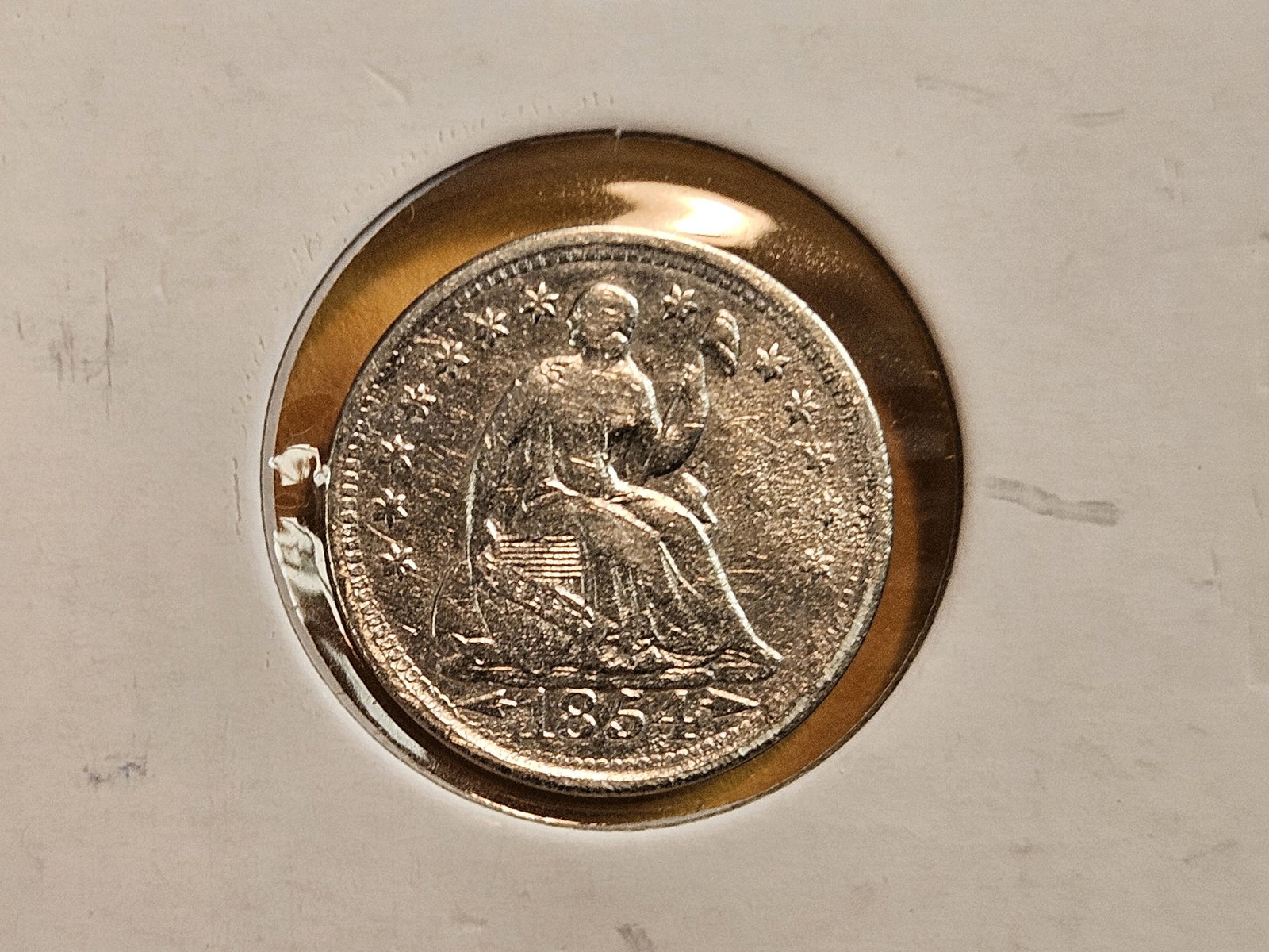 Three, mixed, little better, Seated Liberty silver Half-Dimes - 2