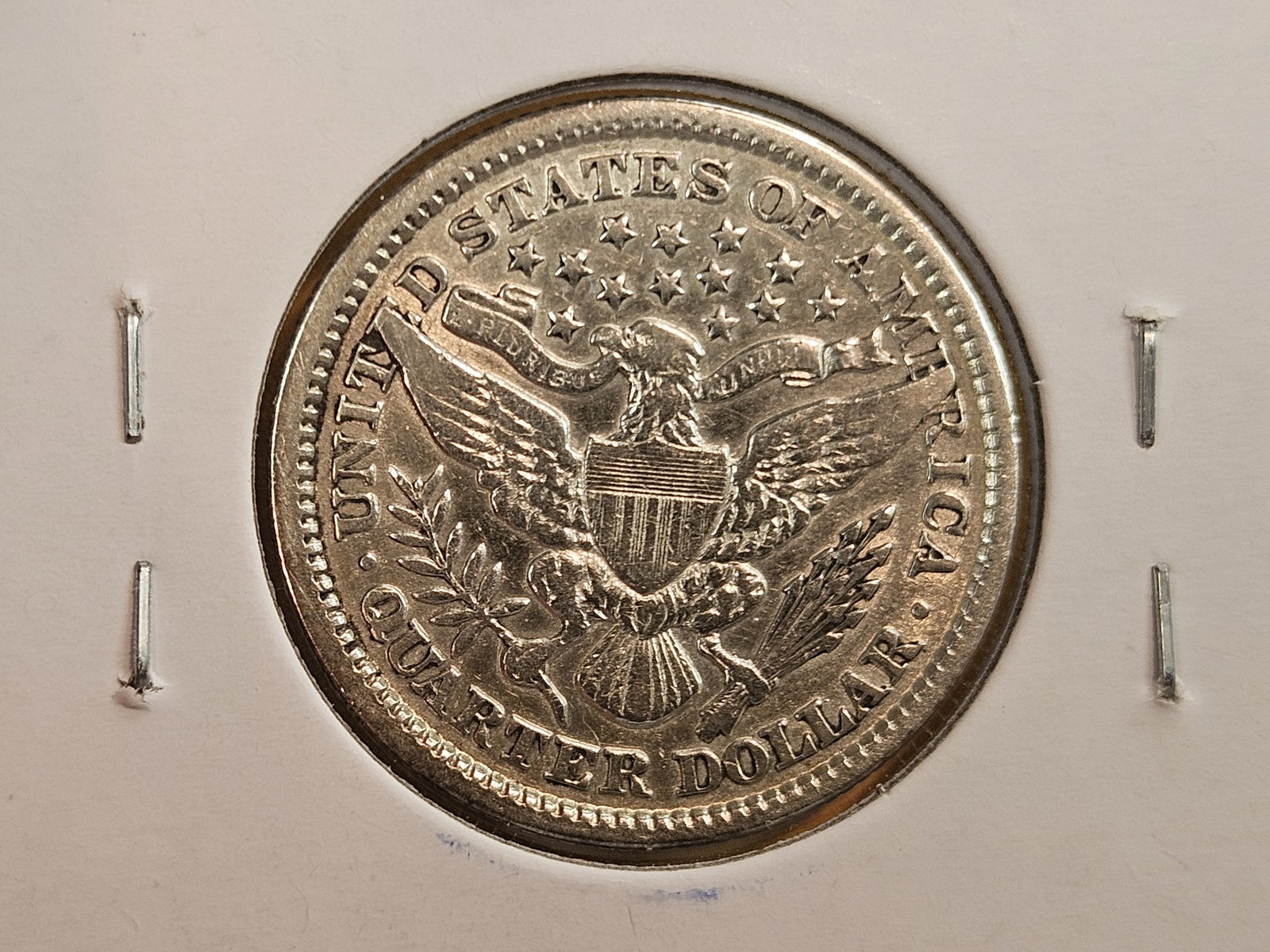 Two Barber silver Quarters with Full Liberty in the headbands - 5