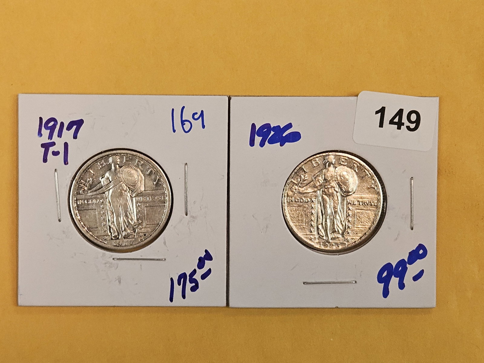 1917 Type 1 and 1926 Standing Liberty Quarters (1 of 5)
