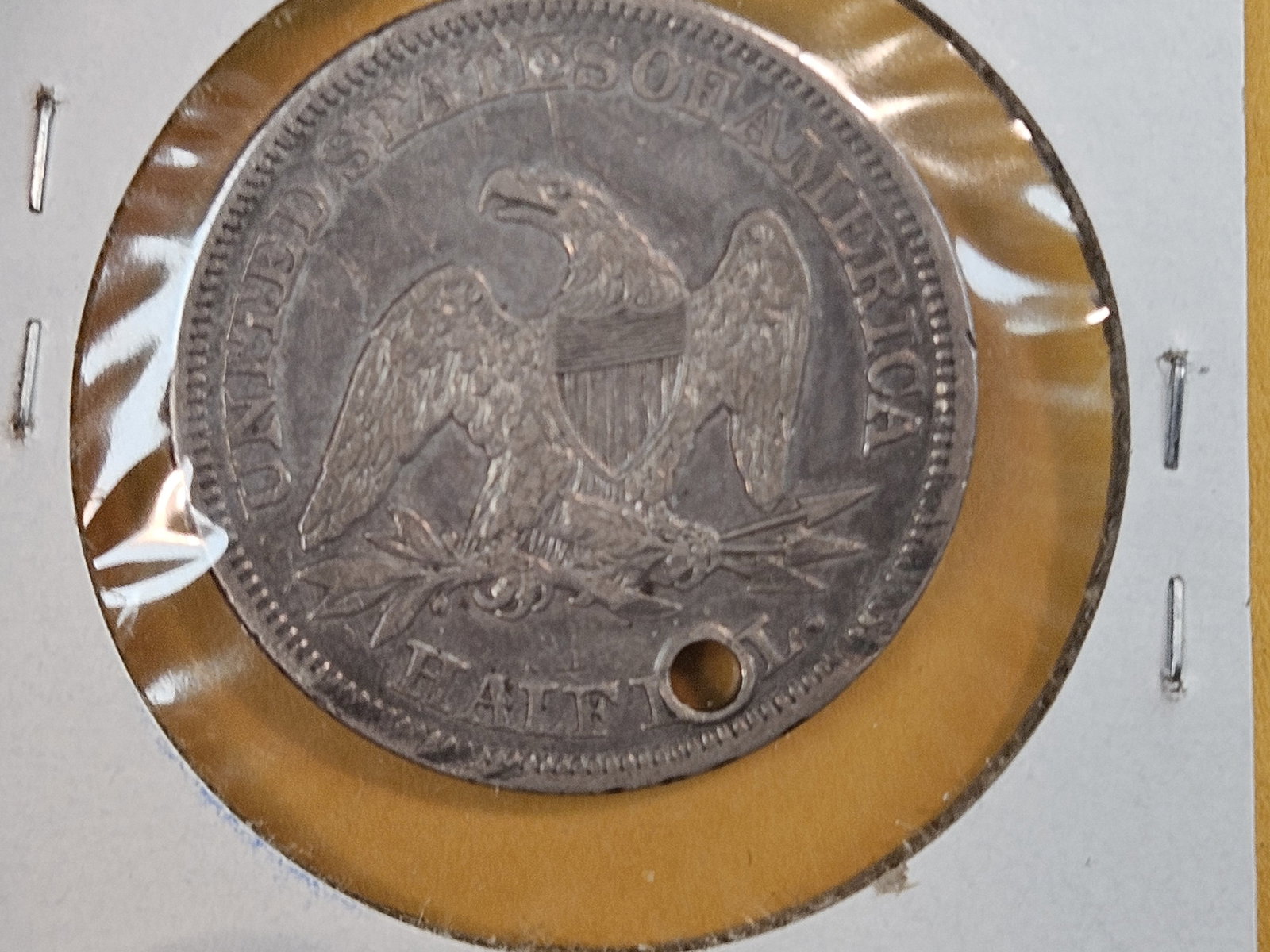 1858 Seated and 1807 Capped Bust silver half Dollars - 3