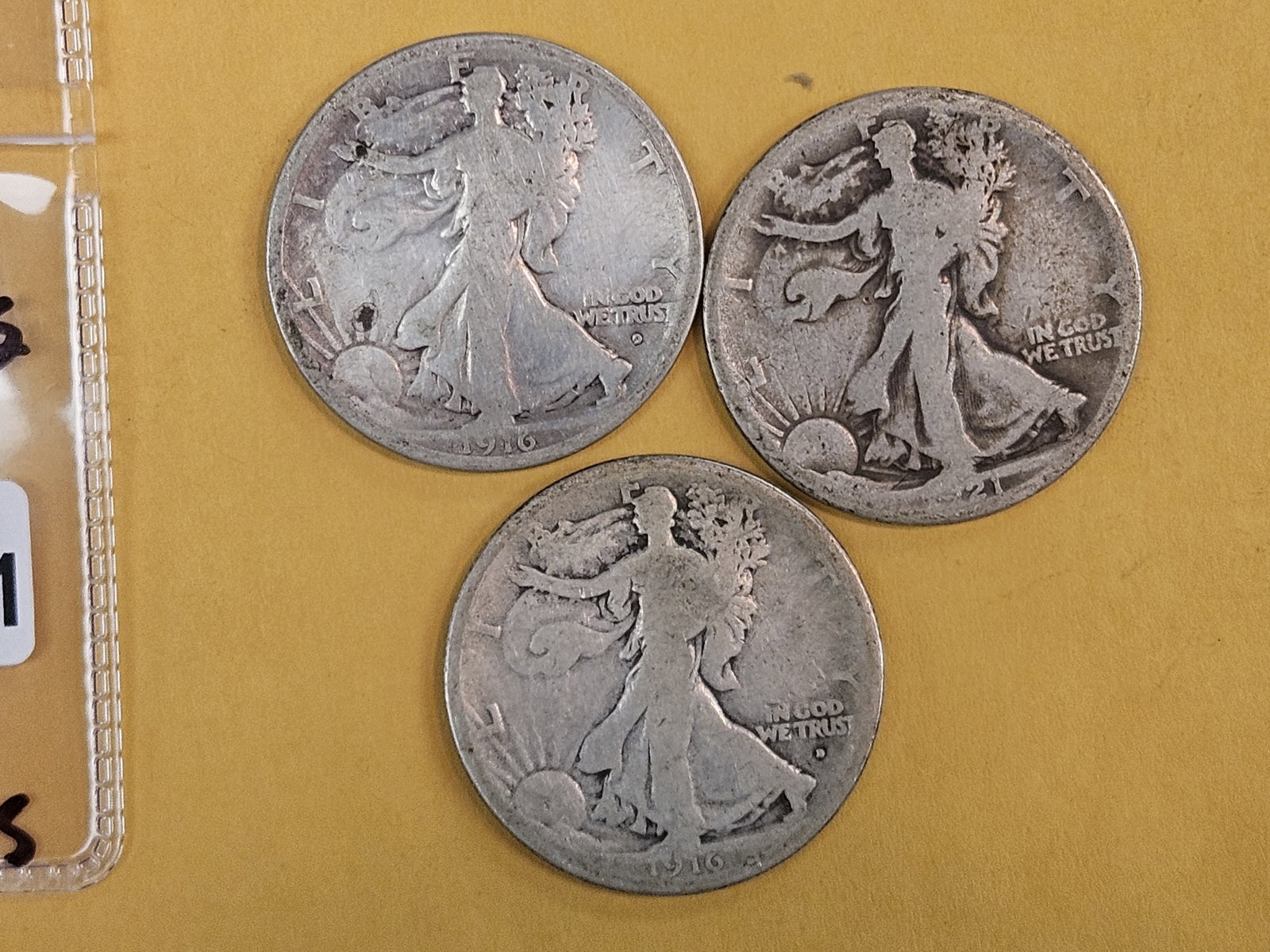 Three SEMI-KEY Walking Liberty silver Half Dollars (1 of 3)