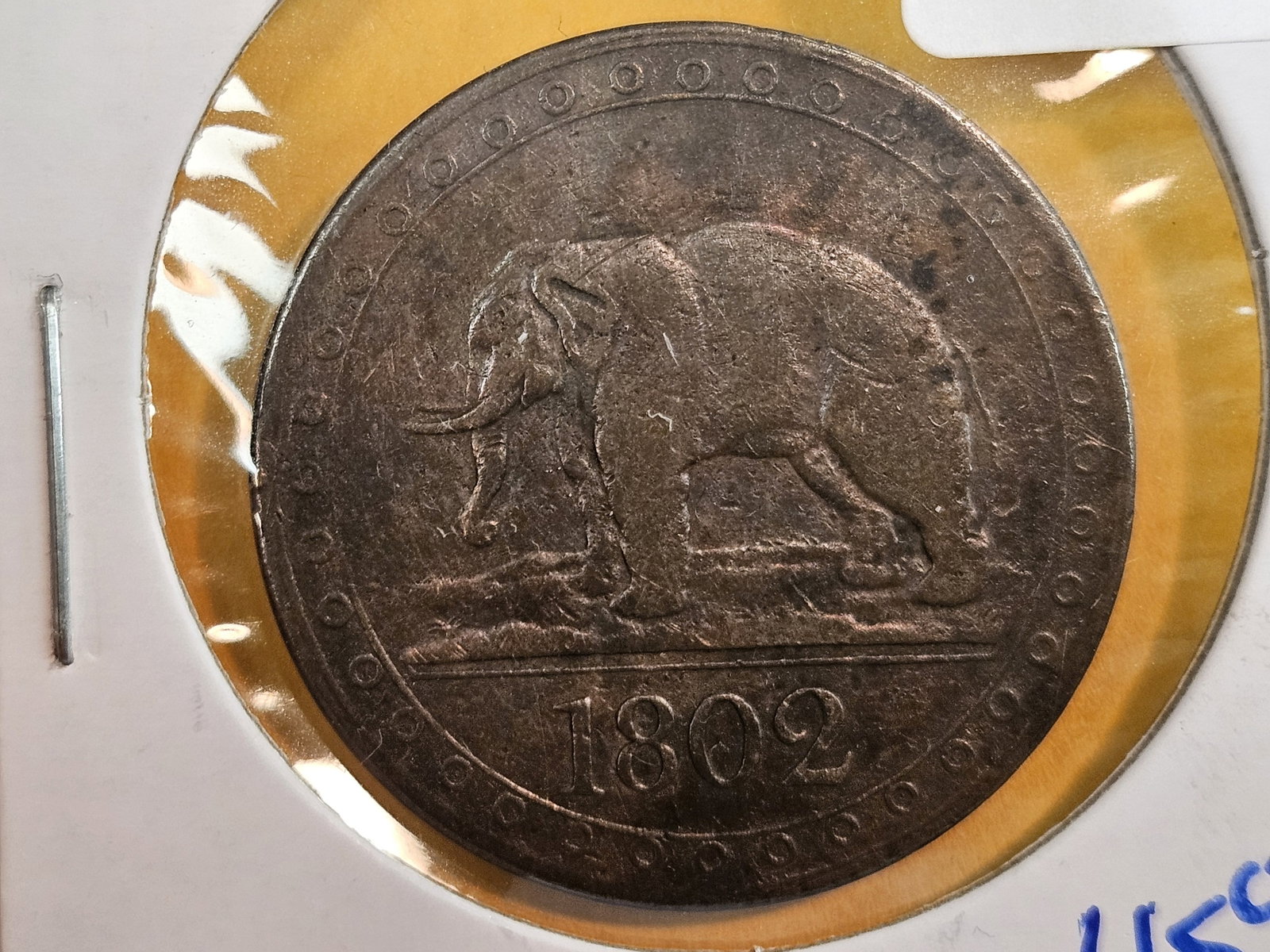 1802 Ceylon 48: Any coin with an elephant on it has got to be cool! 
