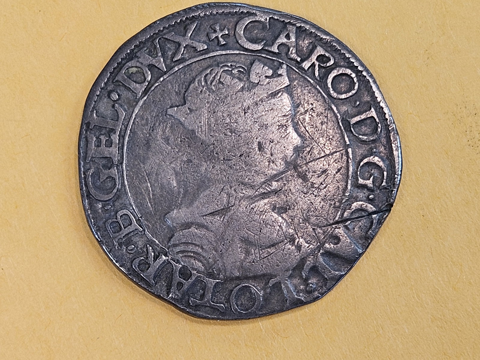 SCARCE! 1550 France (Lorraine) Testoon in Very Fine (1 of 5)