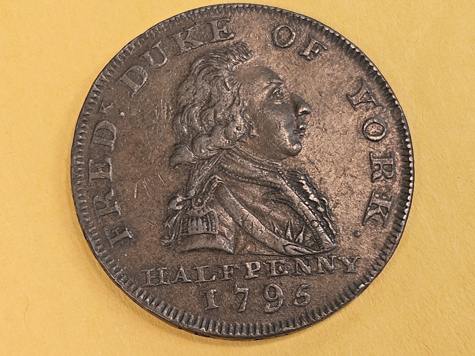 CONDER TOKEN! 1795 Half Penny Token in Extra Fine plus (1 of 5)