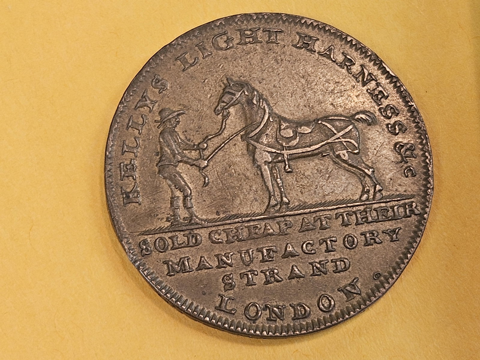 CONDER TOKEN! No-Date Half Penny Token in About Uncirculated plus (1 of 6)