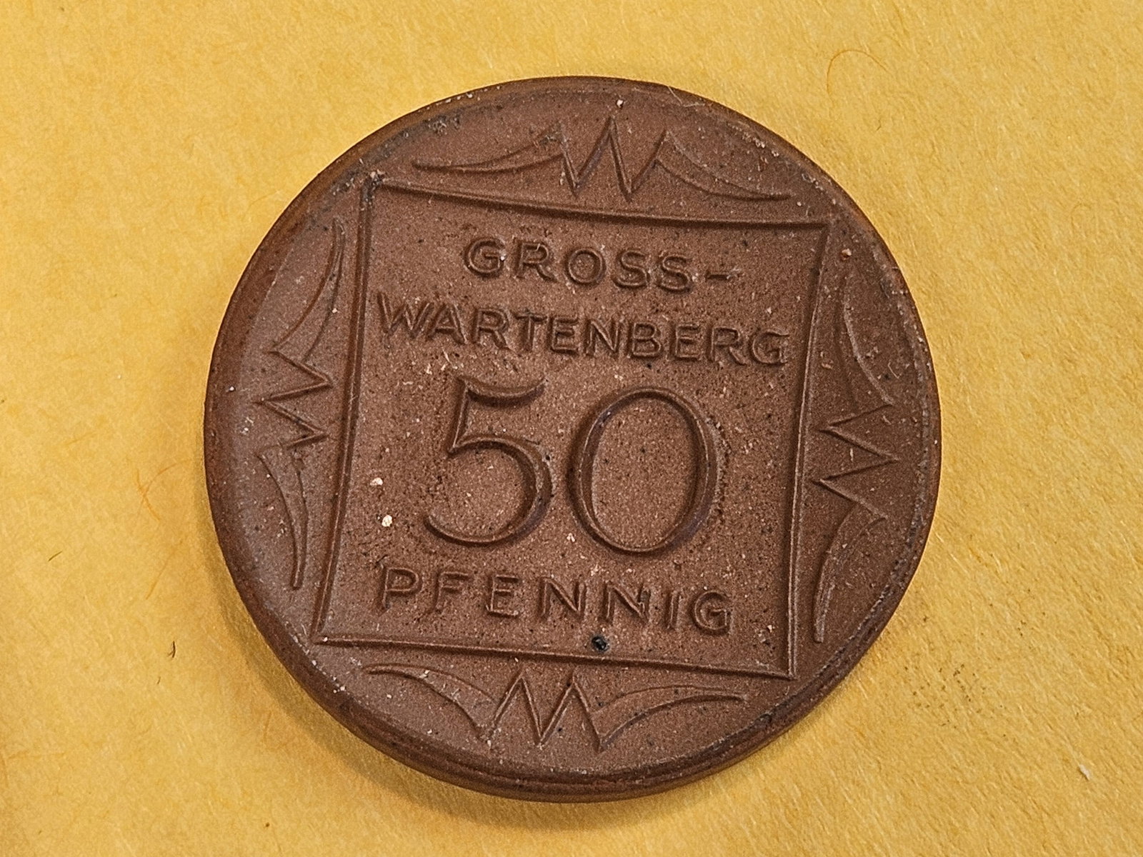 Choice Uncirculated 1921 Porcelain 50 pfennig (1 of 4)