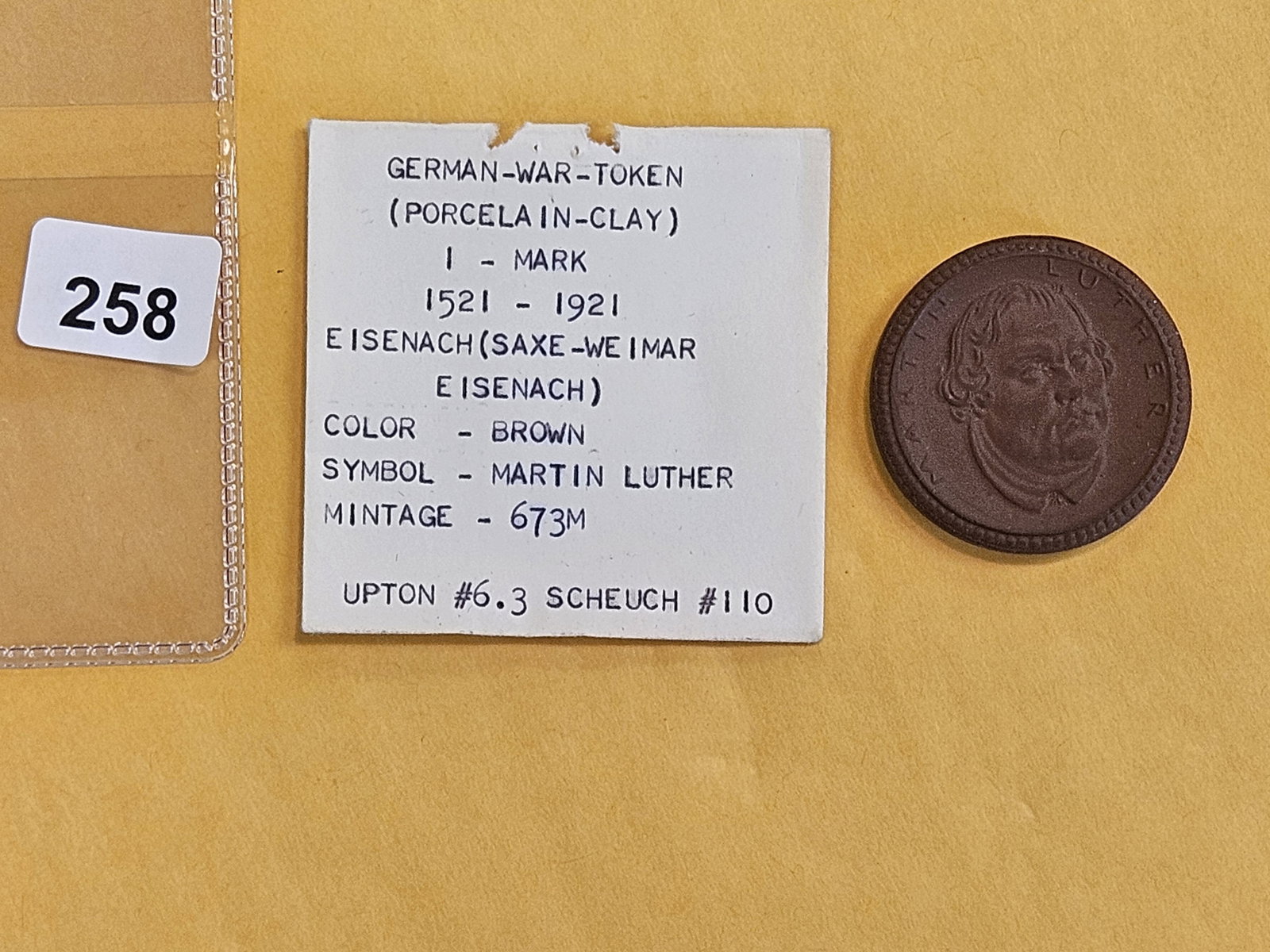 Choice Uncirculated 1921 Porcelain 1 Mark - 2