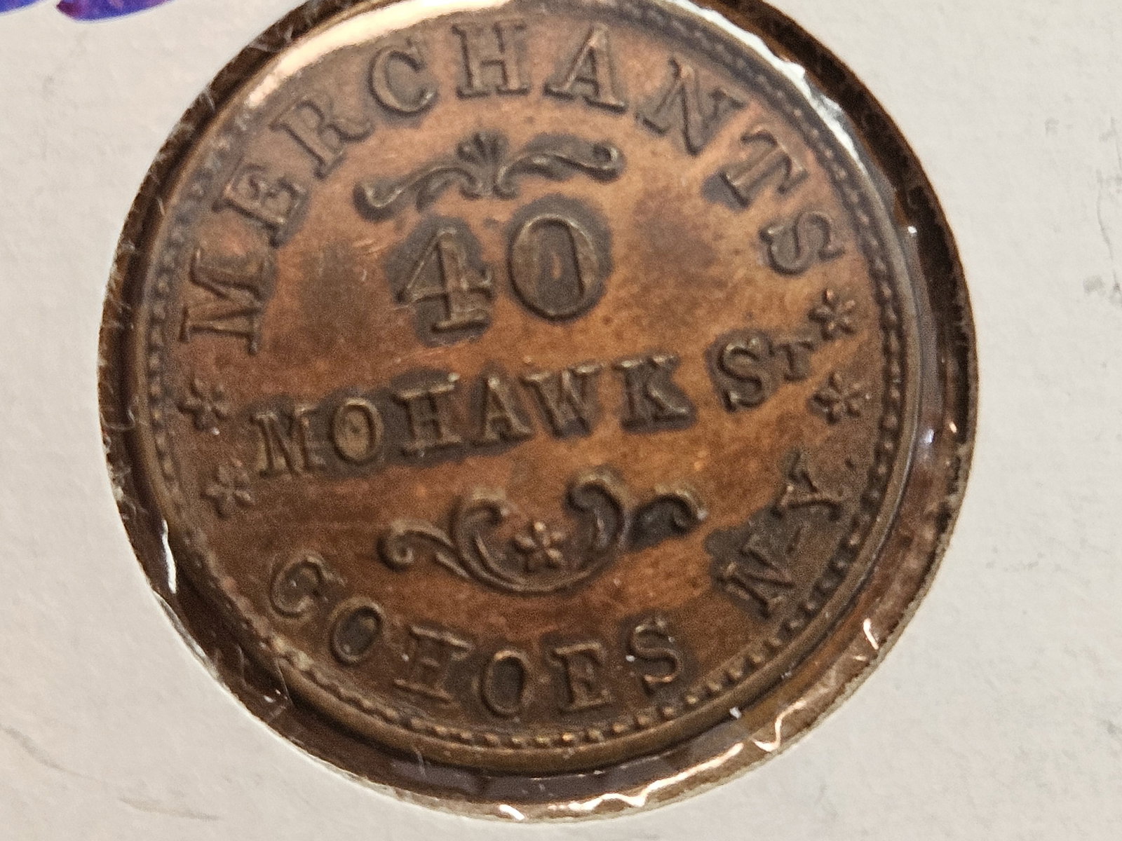 1863 Civil War Token Merchant's Store Card - 3