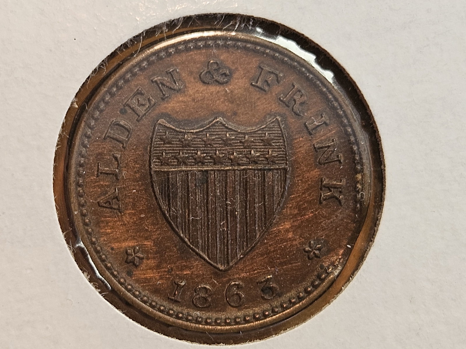 1863 Civil War Token Merchant's Store Card - 6