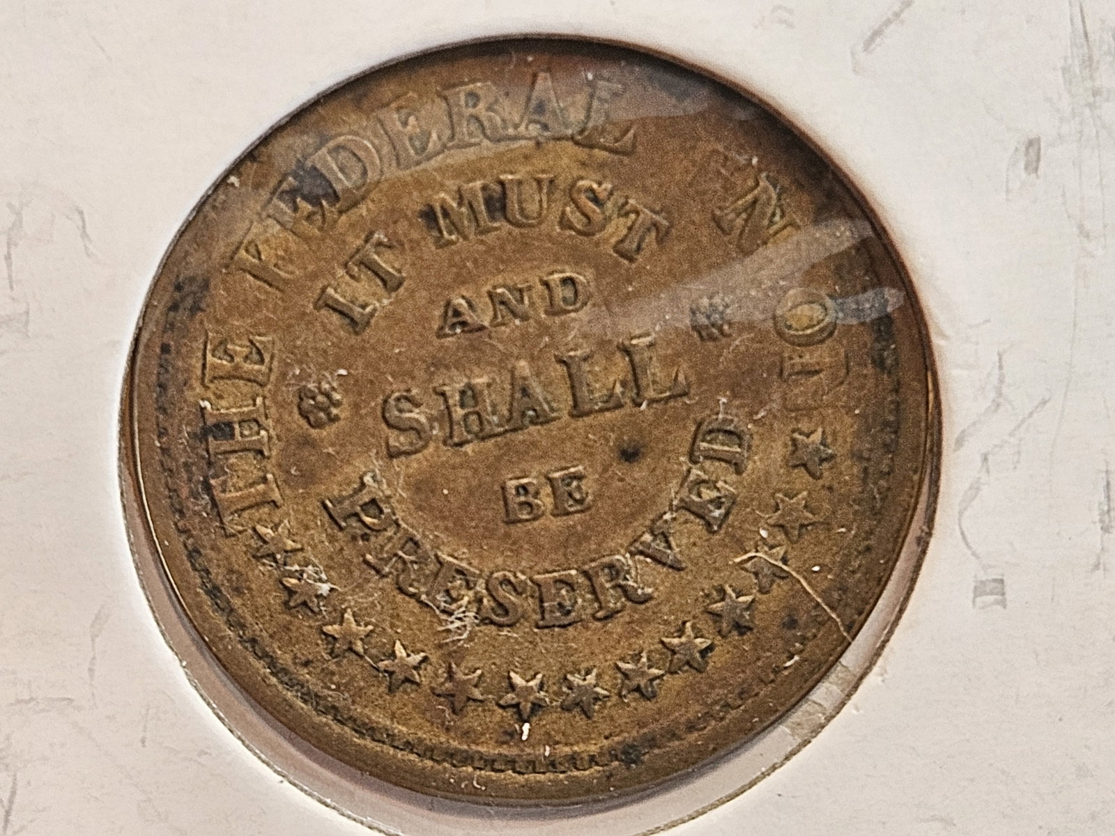 1863 Civil War Token (1 of 3)