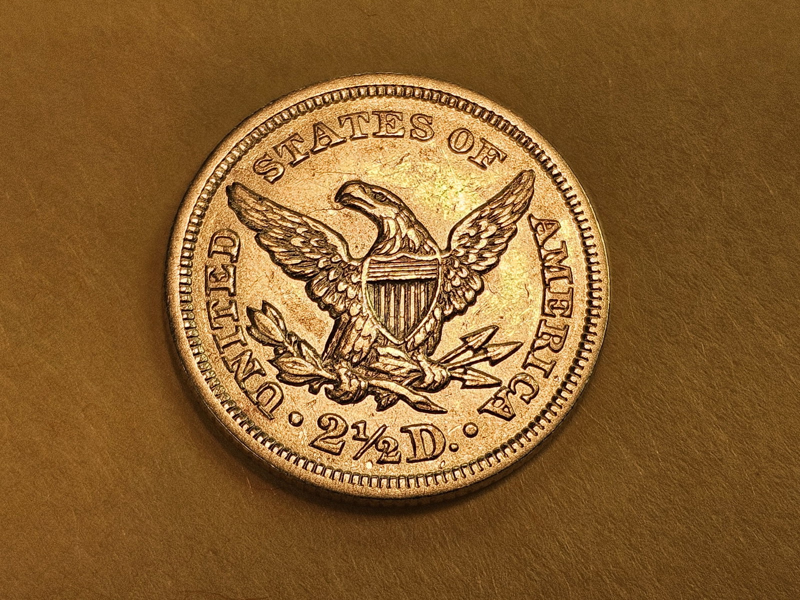 GOLD! Better Date 1856 Gold $2.5 Dollars in Brilliant About Uncirculated plus - 6