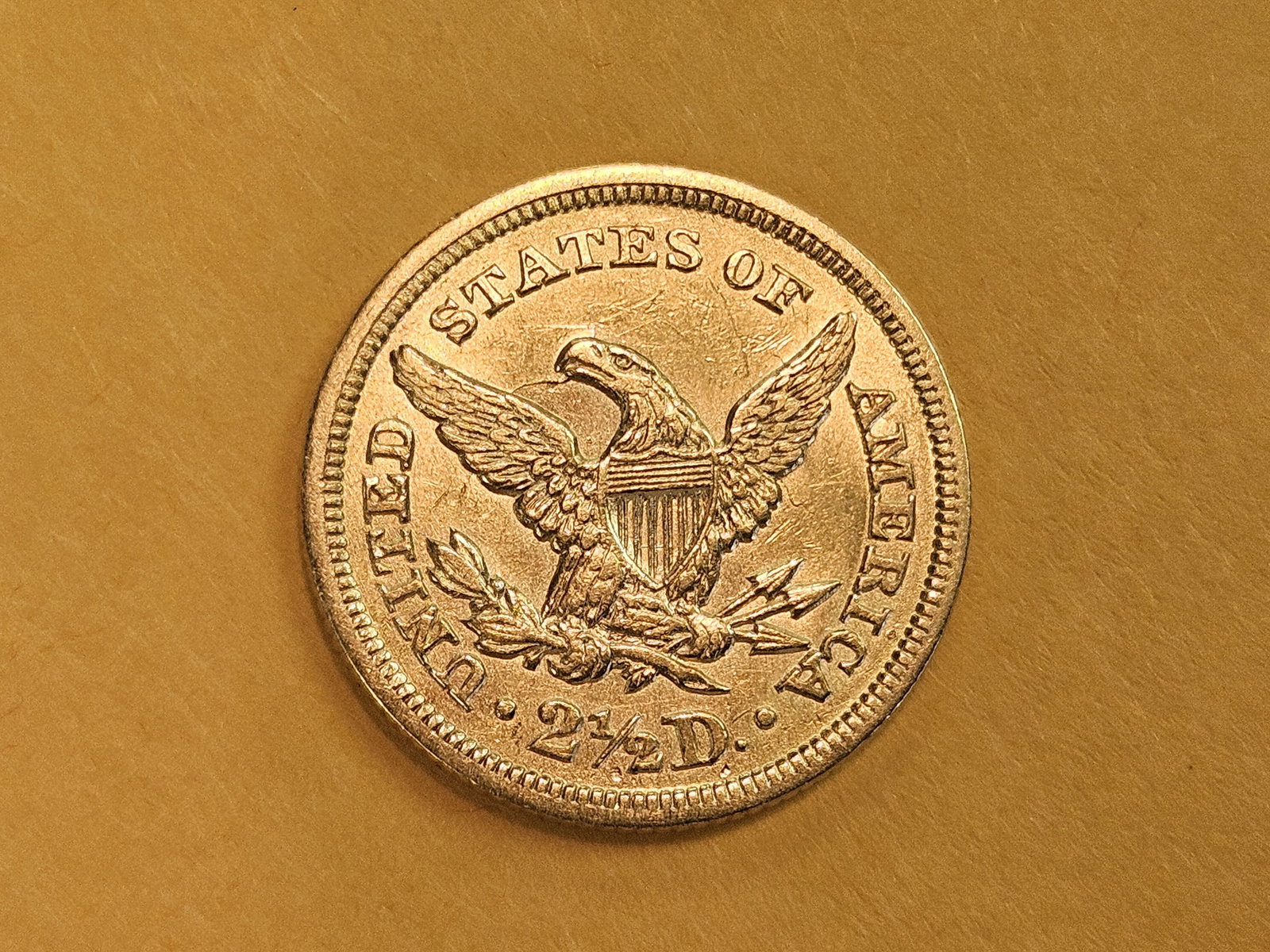 GOLD! Better Date 1856 Gold $2.5 Dollars in Brilliant About Uncirculated plus - 7