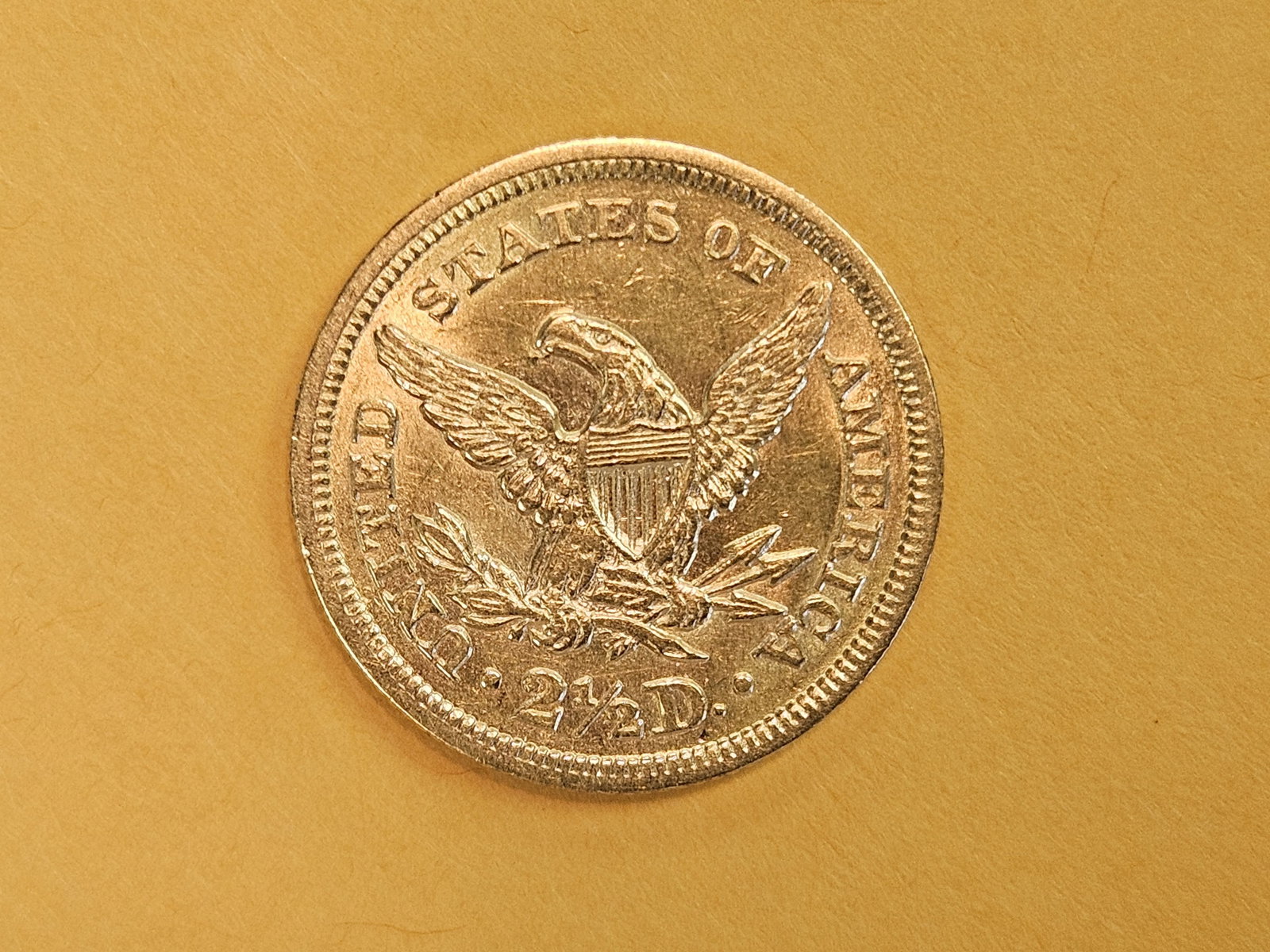 GOLD! Better Date 1856 Gold $2.5 Dollars in Brilliant About Uncirculated plus - 8
