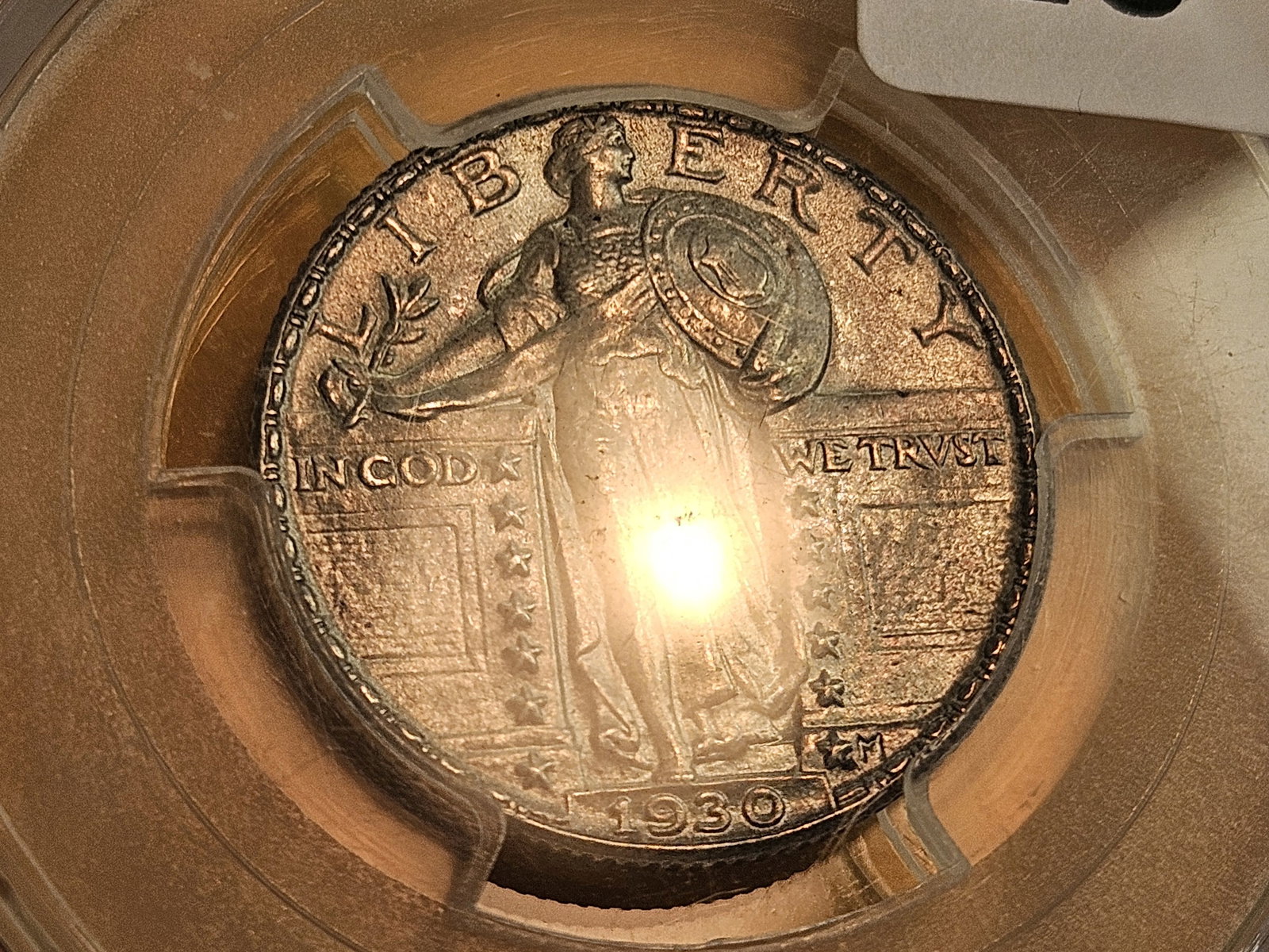 * FULL HEAD! PCGS 1930 Standing Liberty Quarter in Mint State 63 FH - 3