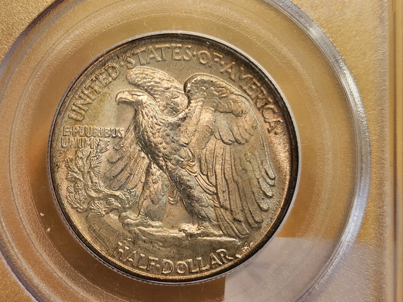 GEM! PCGS 1947 Walking Liberty silver Half Dollar in Mint State 65 - 6