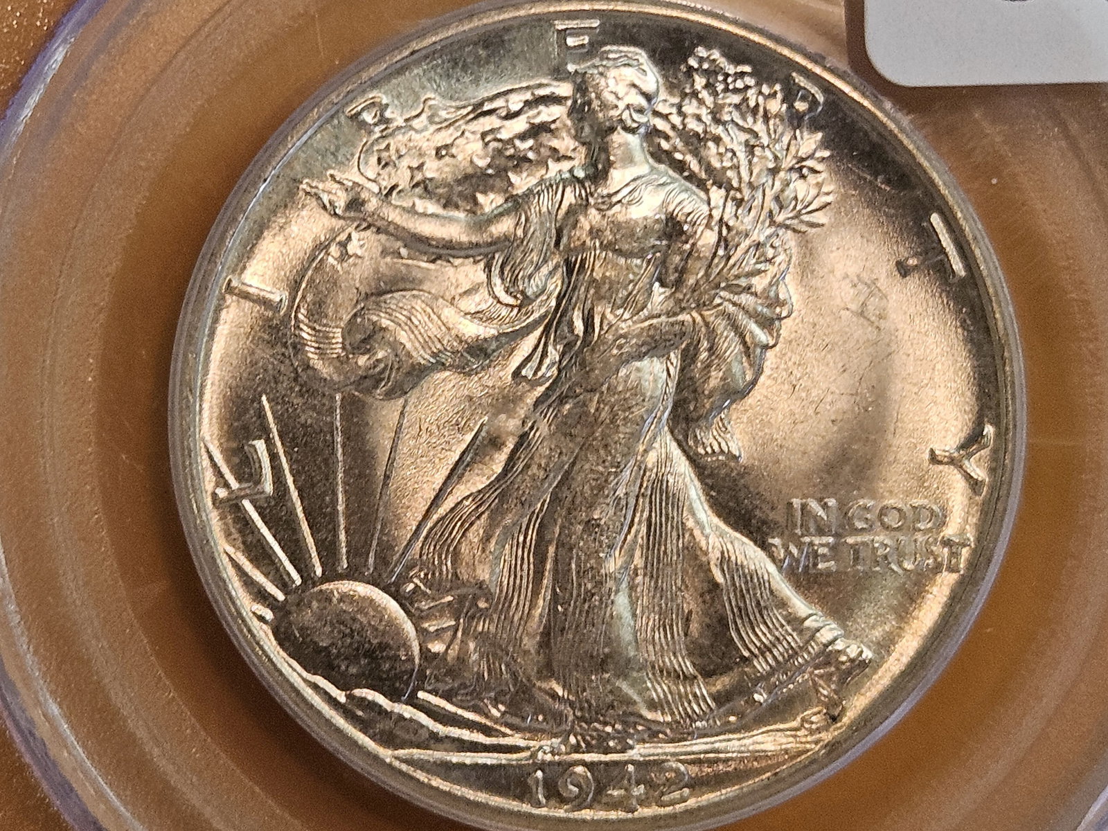 PCGS 1942-D Walking Liberty silver Half Dollar in Mint State 64: Super nice 