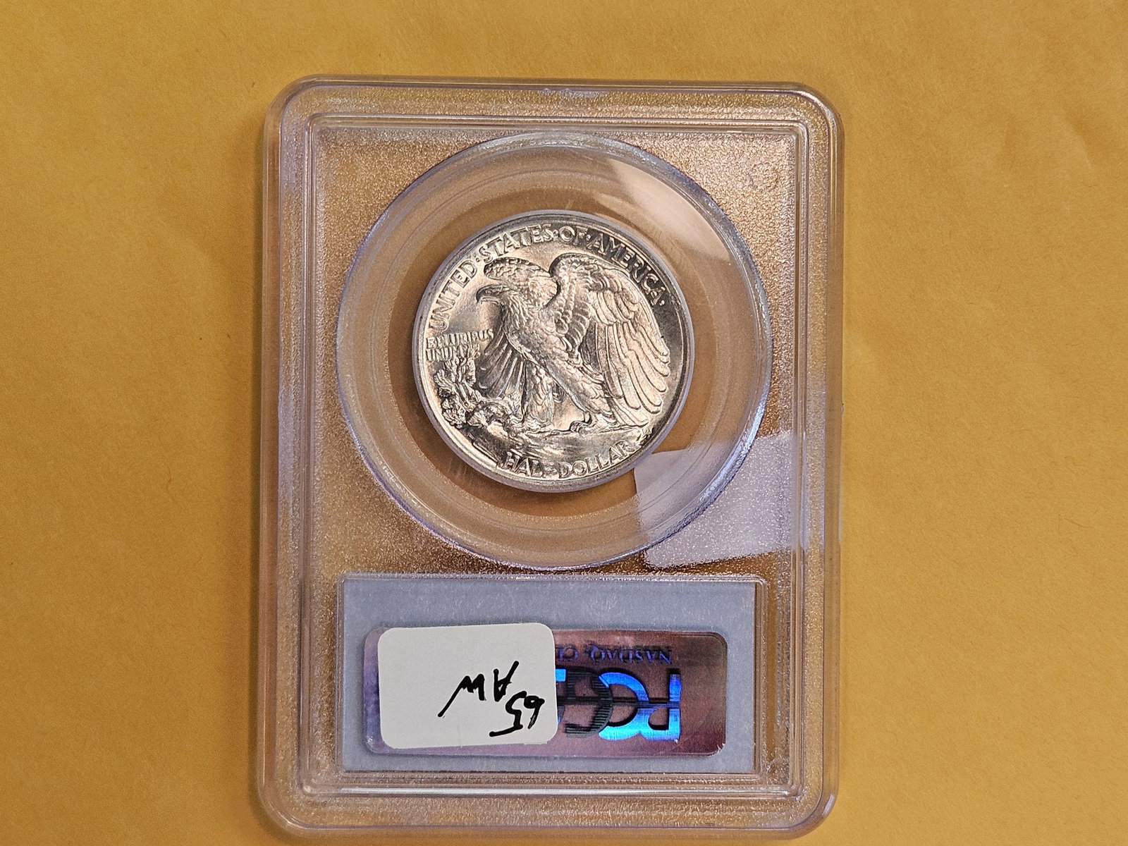 PCGS 1943 Walking Liberty silver Half Dollar in Mint State 64 - 3