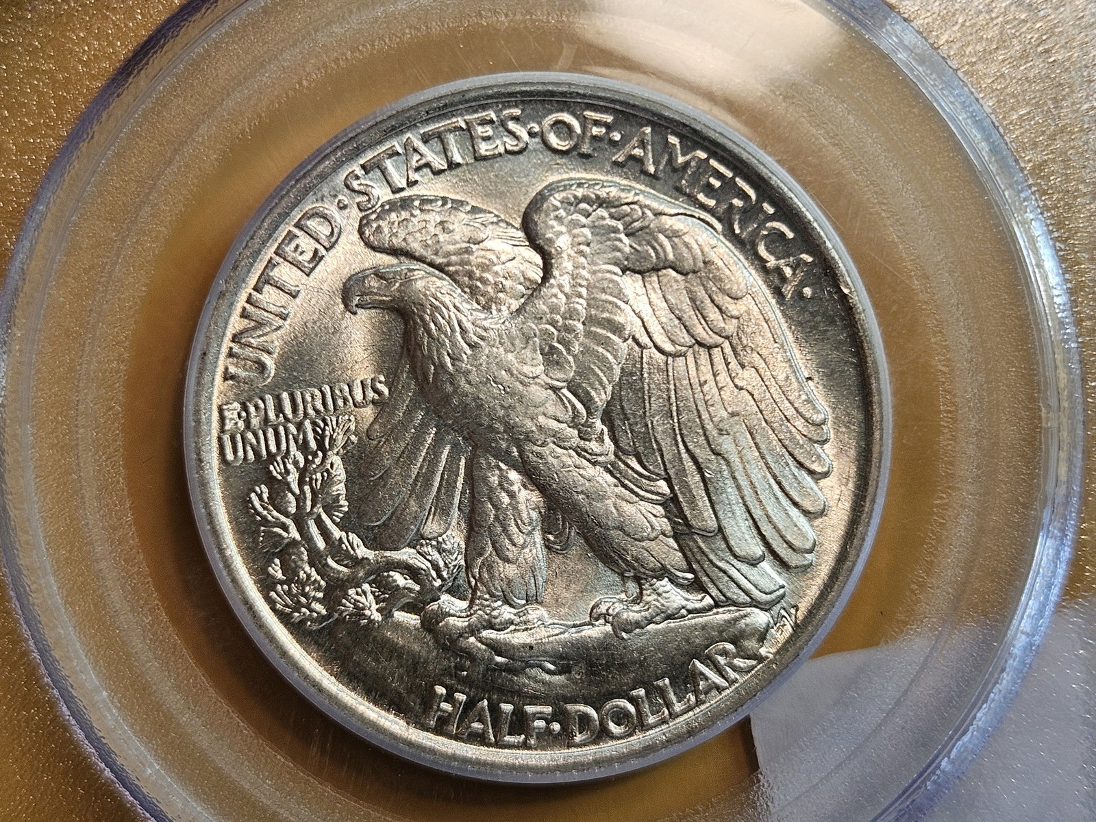 PCGS 1943 Walking Liberty silver Half Dollar in Mint State 64 - 4
