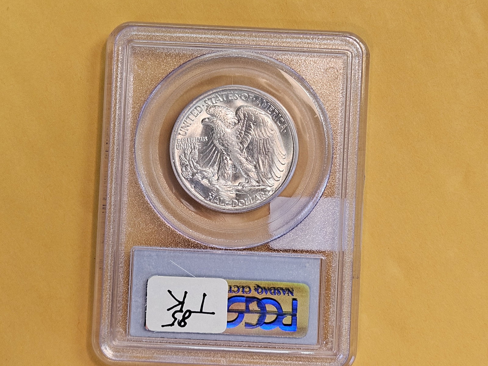 PCGS 1943-S Walking Liberty silver Half Dollar in Mint State 64 - 3