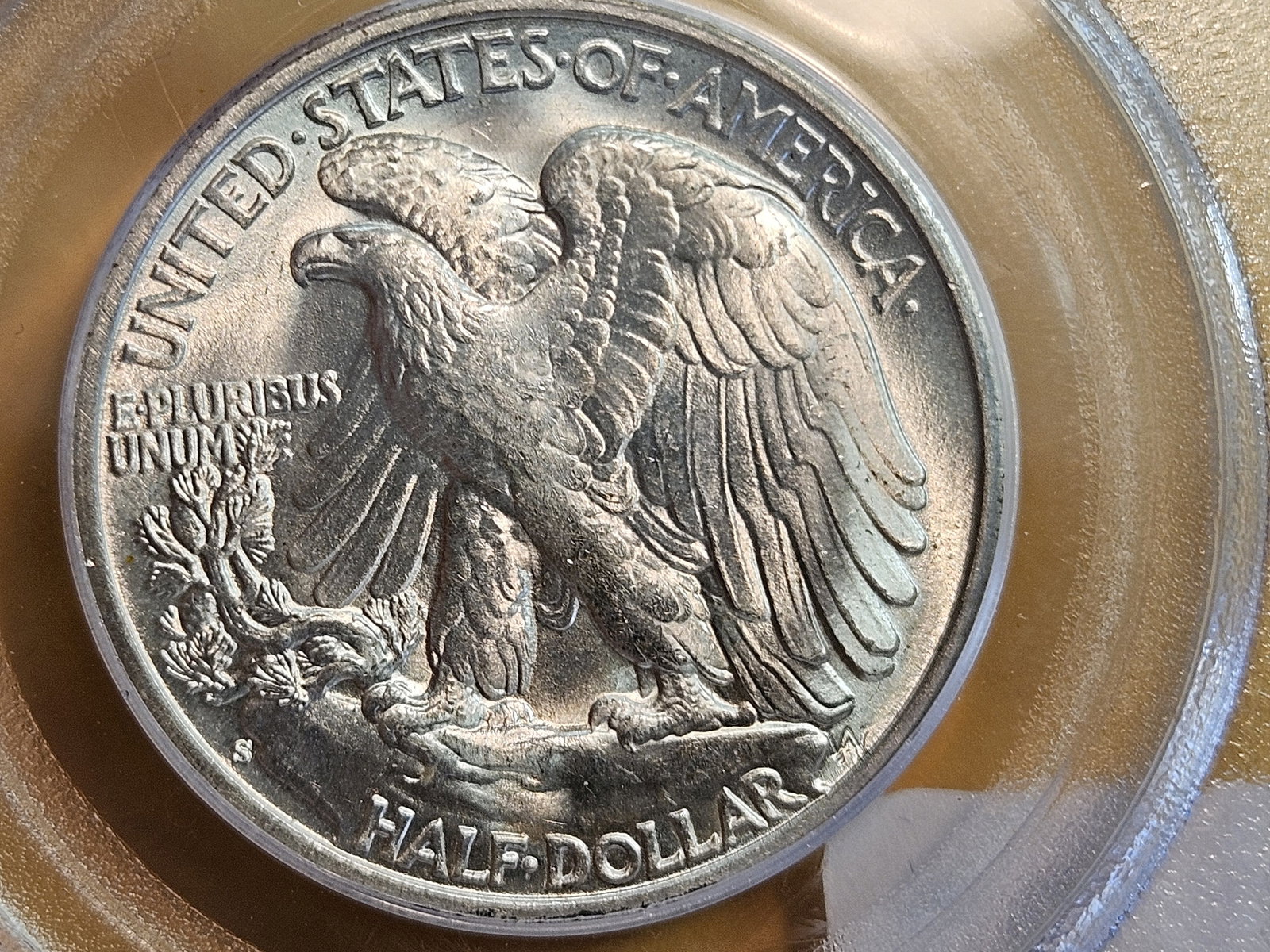 PCGS 1943-S Walking Liberty silver Half Dollar in Mint State 64 - 4